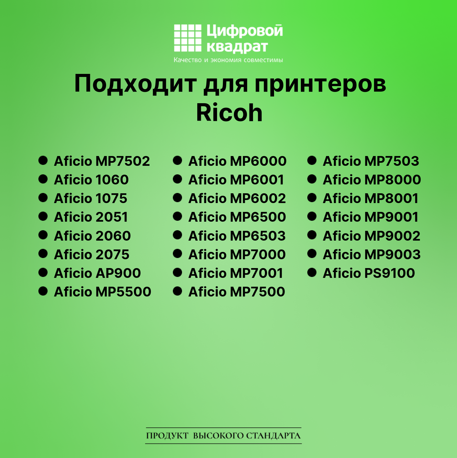 Картридж для Ricoh Aficio MP7502 совместимый 2