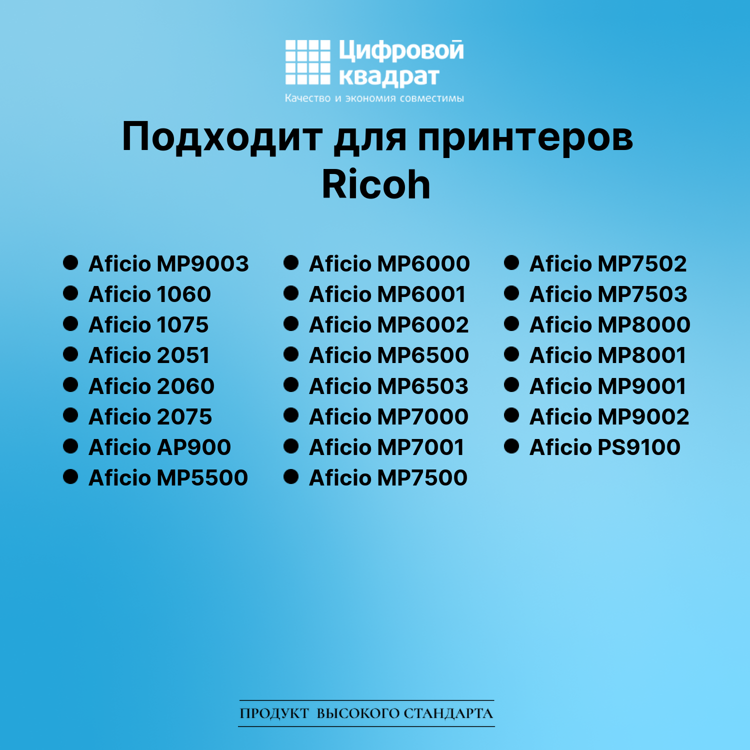 Картридж для Ricoh Aficio MP9003 совместимый 2