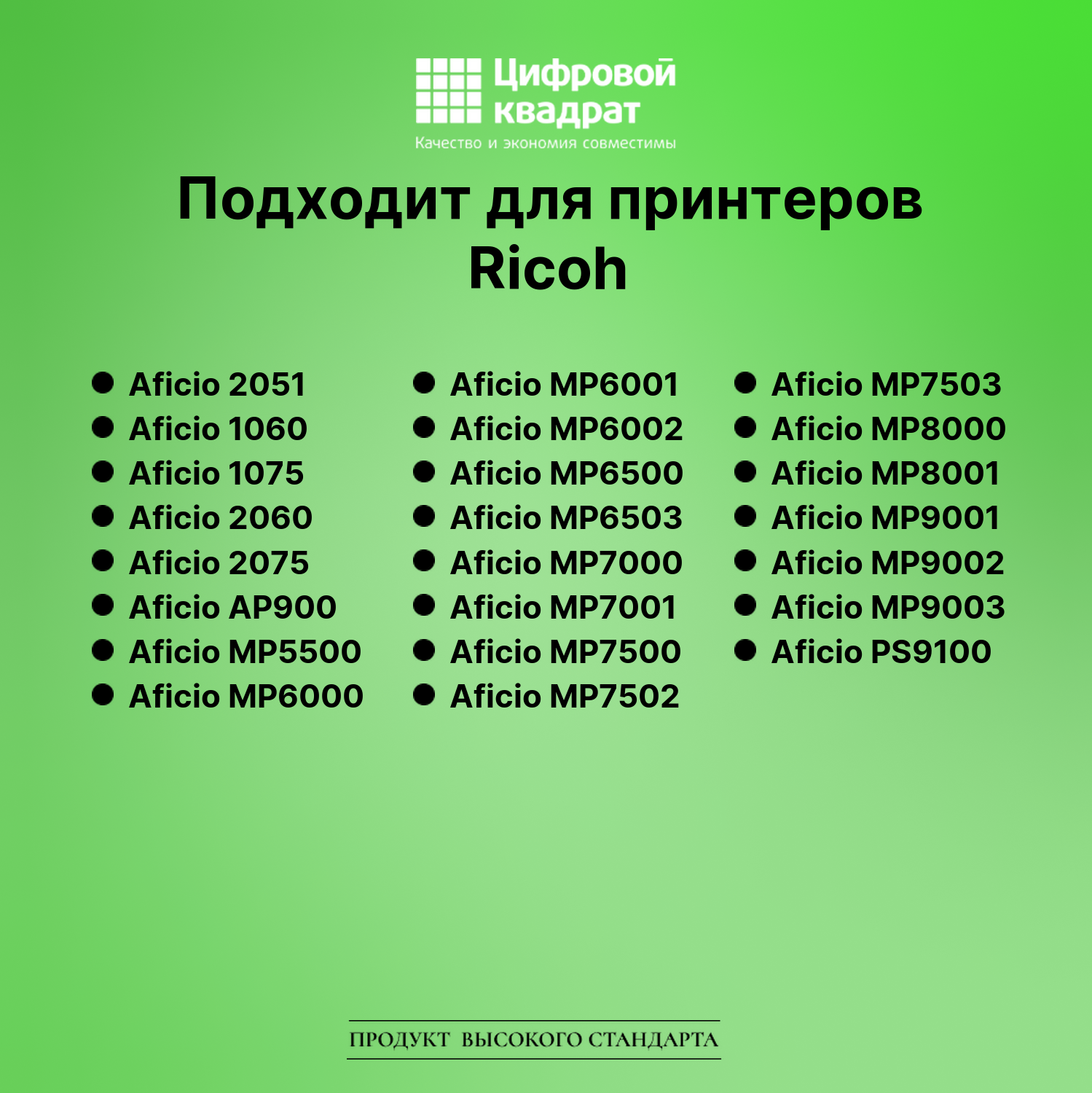 Картридж для Ricoh Aficio 2051 совместимый 2
