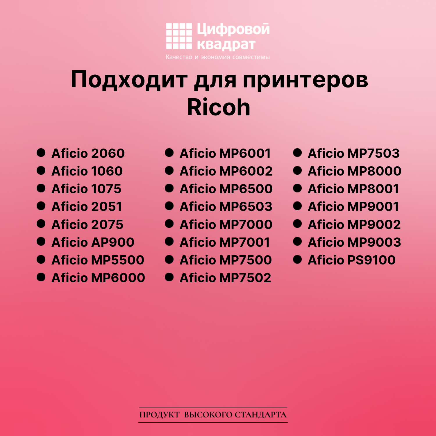 Картридж для Ricoh Aficio 2060 совместимый 2
