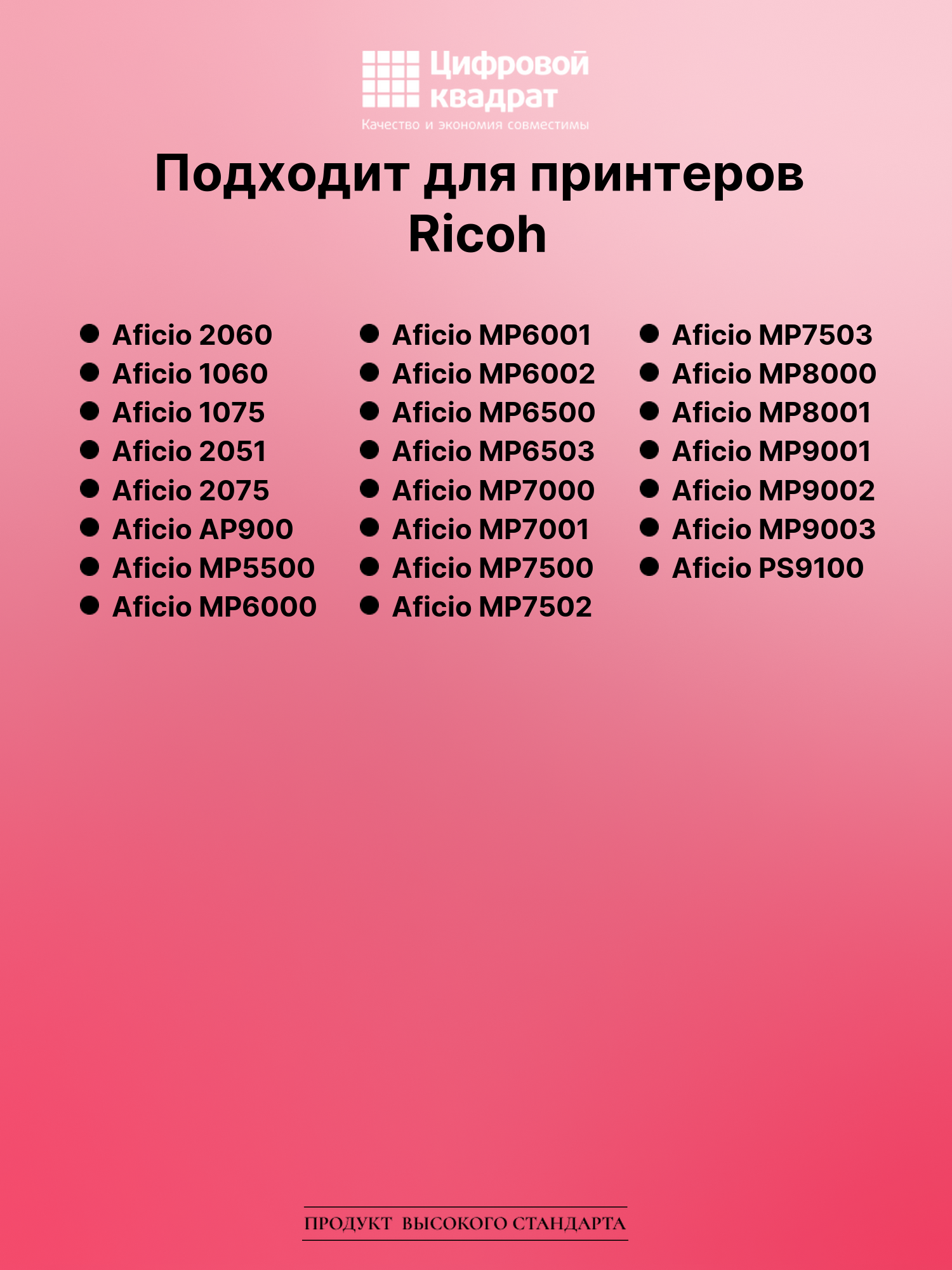 Картридж для Ricoh Aficio 2060 совместимый 2