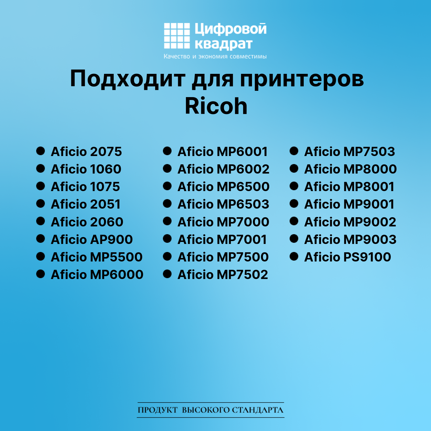 Картридж для Ricoh Aficio 2075 совместимый 2