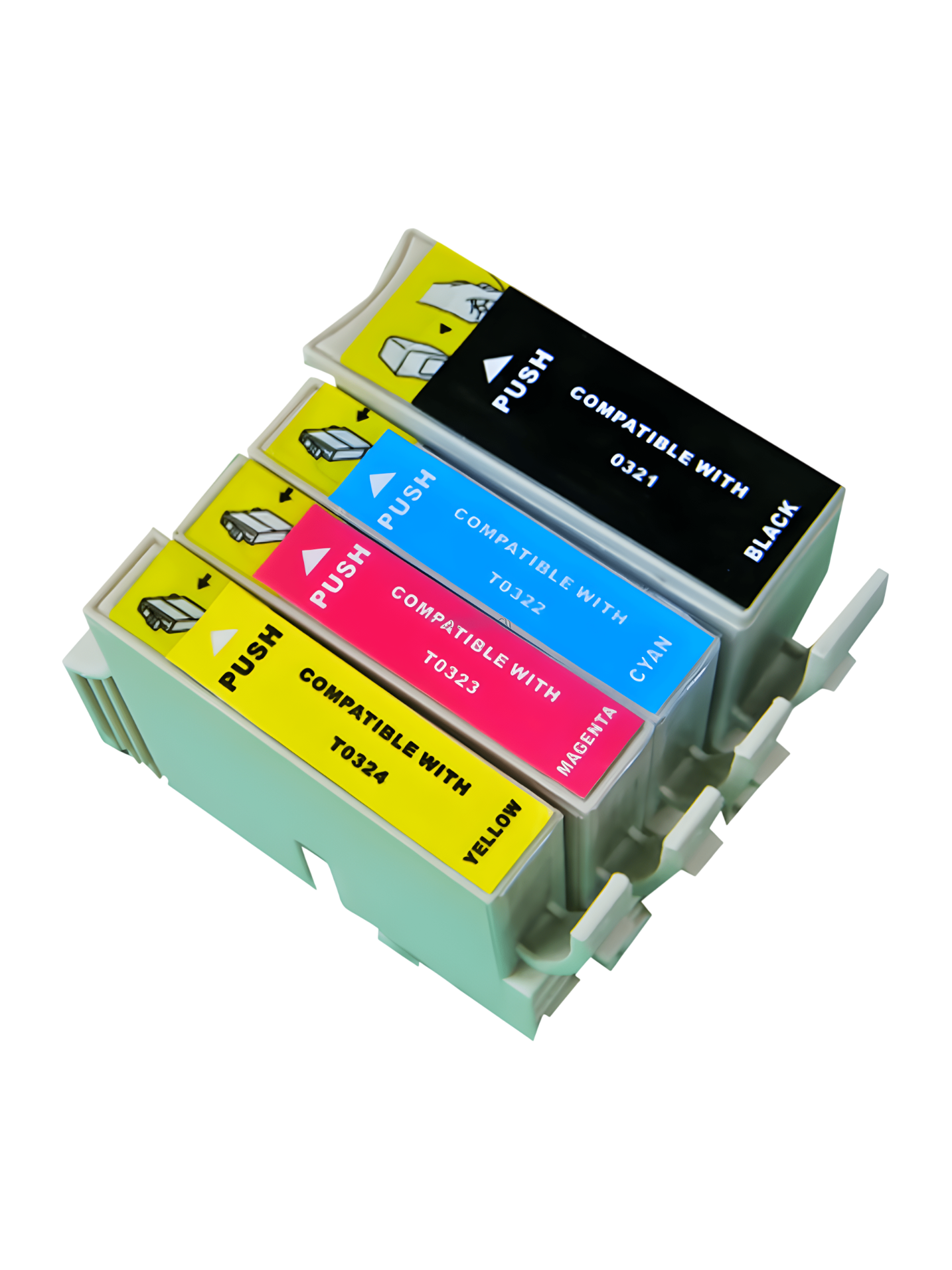 Картриджи T0321-T0324 для Epson Stylus C80WN 1