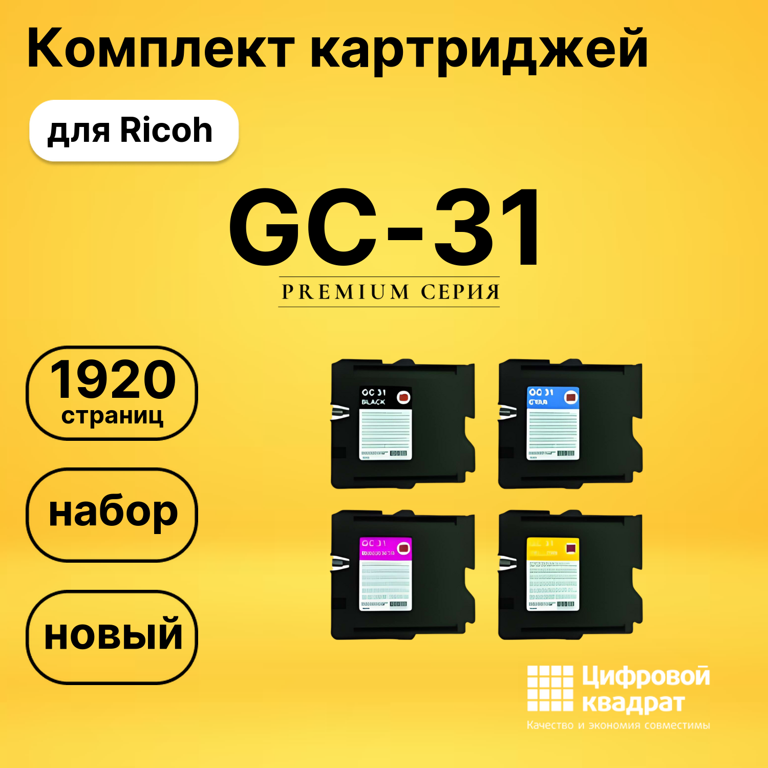 Комплект картриджей DS GC-31 Ricoh