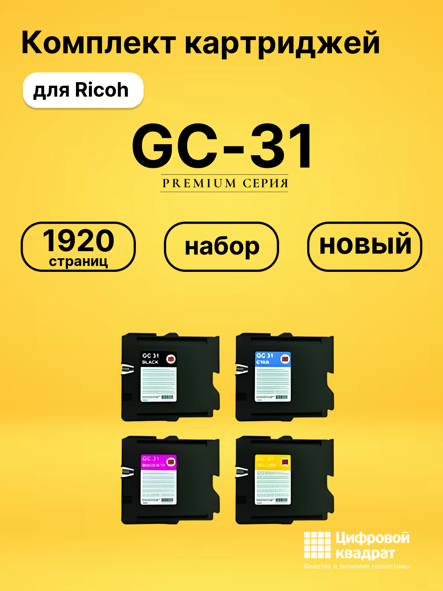Комплект картриджей DS GC-31 Ricoh