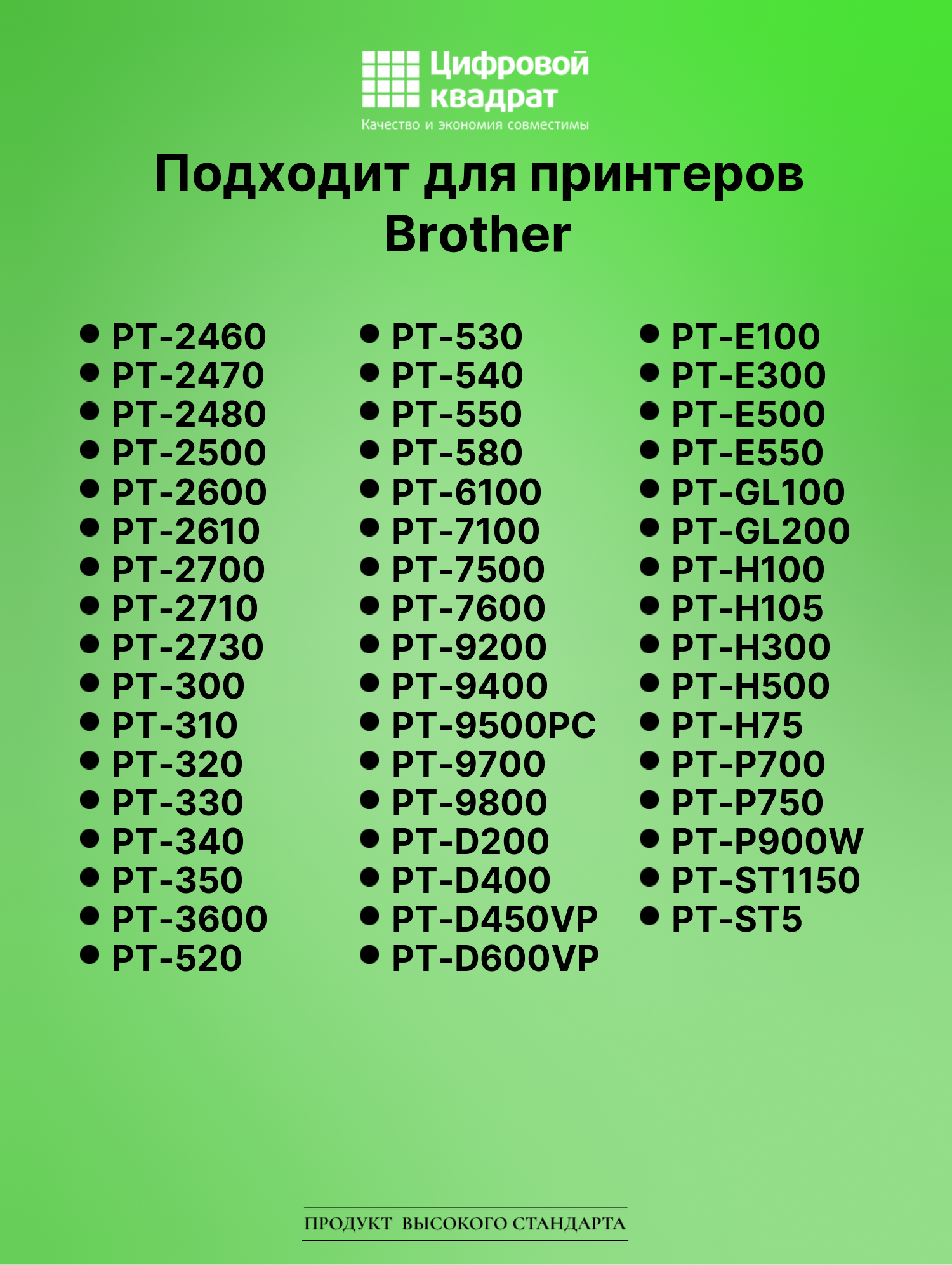 Картридж для Brother PT-9600 (TZe-111), PT-1000, PT-18 3