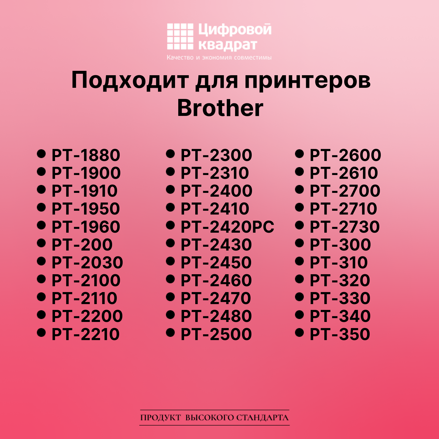 Лента для печати этикеток и наклеек для Brother PT-D200 3
