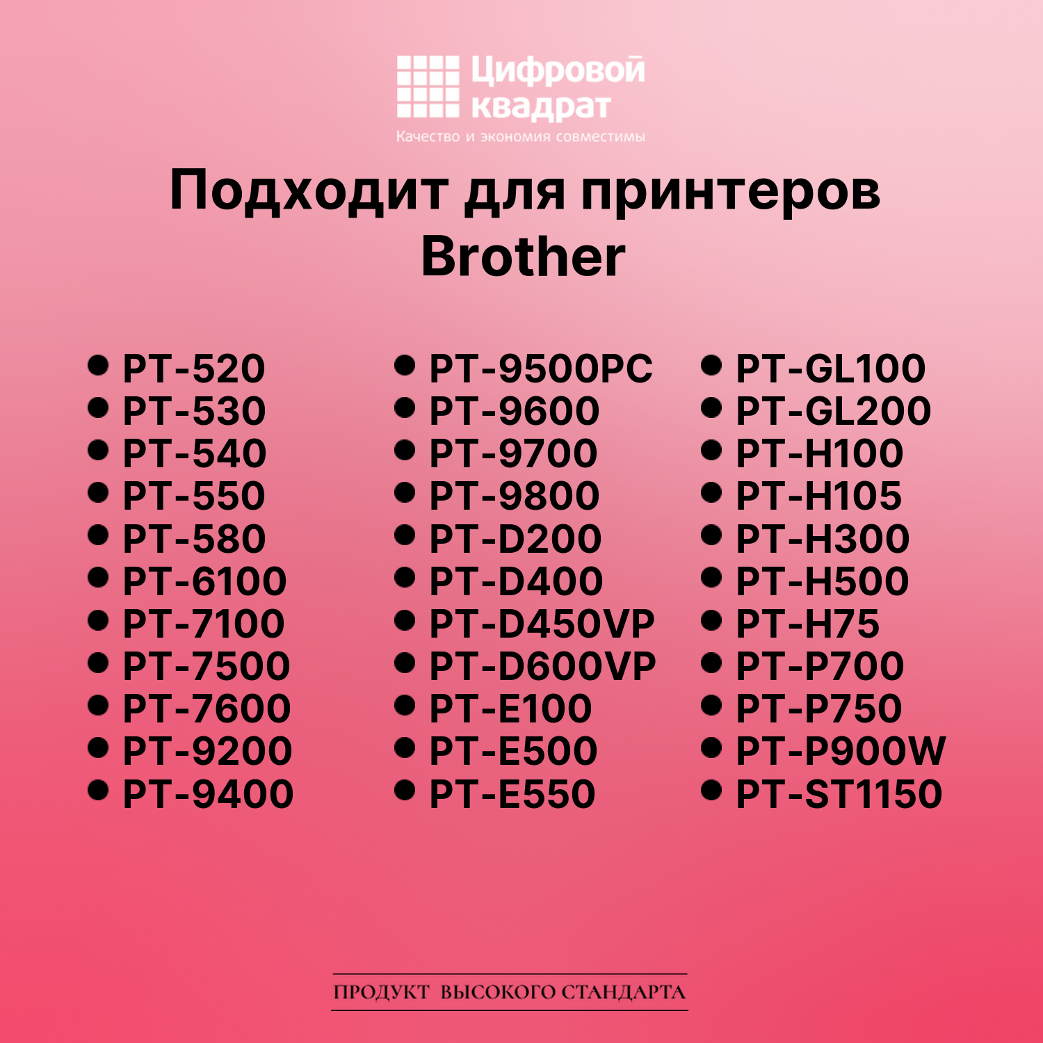 Лента для печати этикеток и наклеек для Brother PT-E300 4