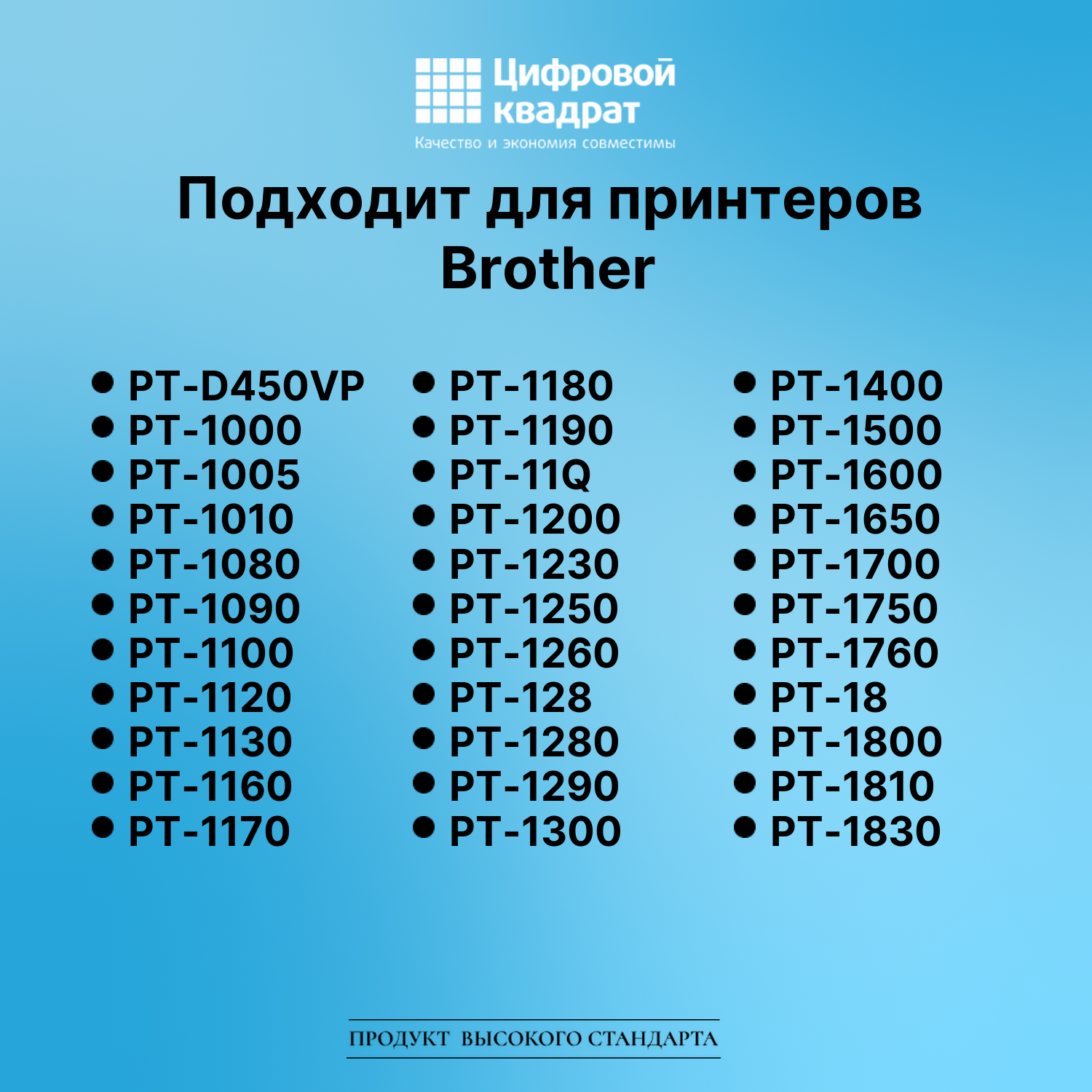 Лента для печати этикеток и наклеек для Brother PT-D450 2