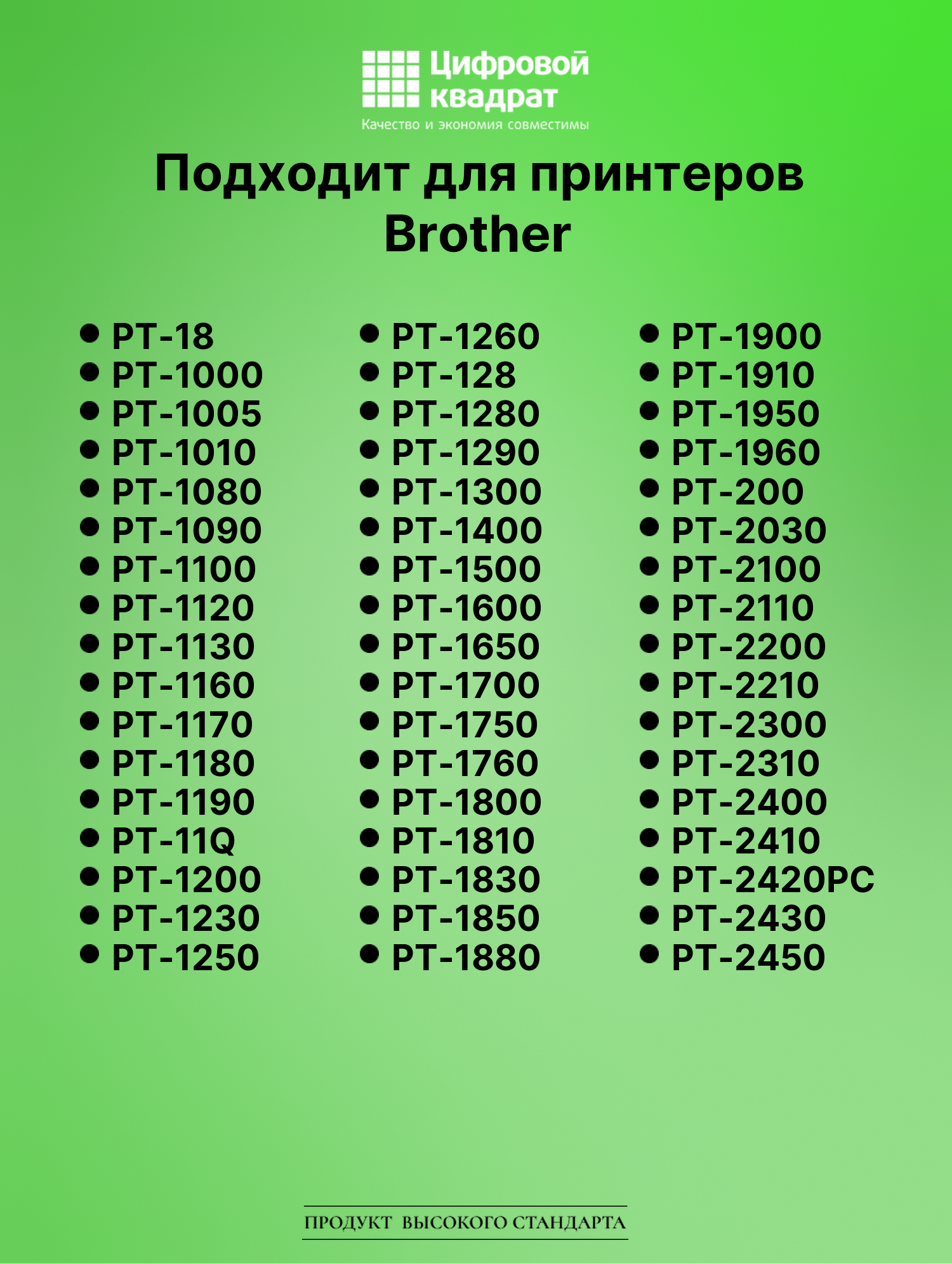 Картридж для Brother PT-18 (TZe-111), PT-1000, PT-1130 2