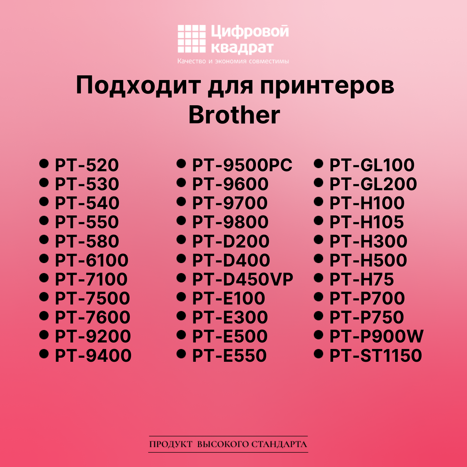 Лента для печати этикеток и наклеек для Brother PT-D600 4