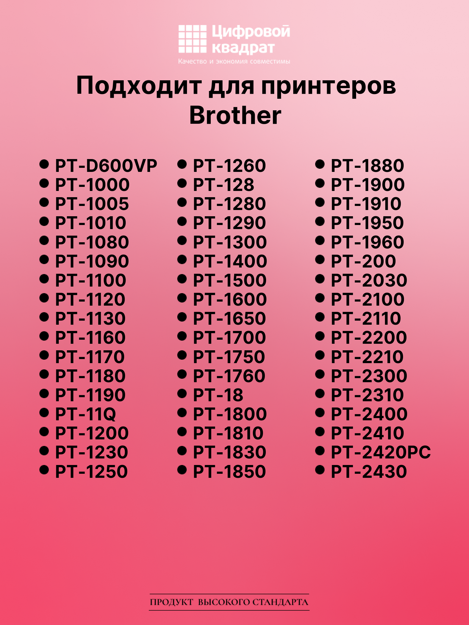 Картридж для Brother PT-D600VP (TZe-111), PT-1000 2