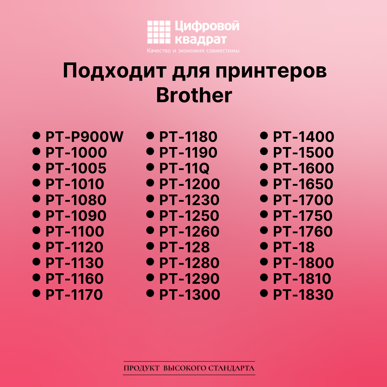 Лента для печати этикеток и наклеек для Brother PT-P900 2