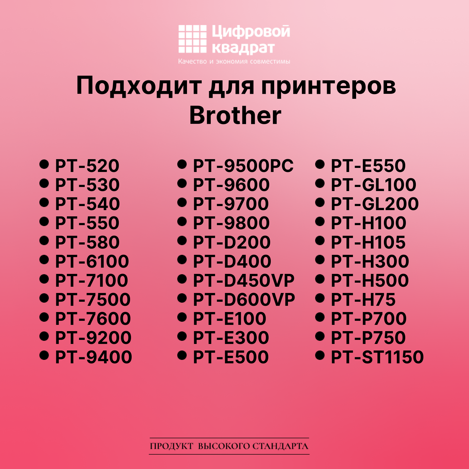 Лента для печати этикеток и наклеек для Brother PT-P900 4