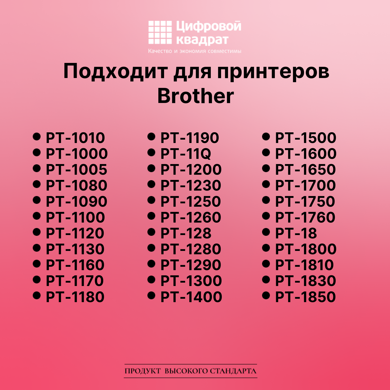Лента для печати этикеток и наклеек для Brother PT-1010 2
