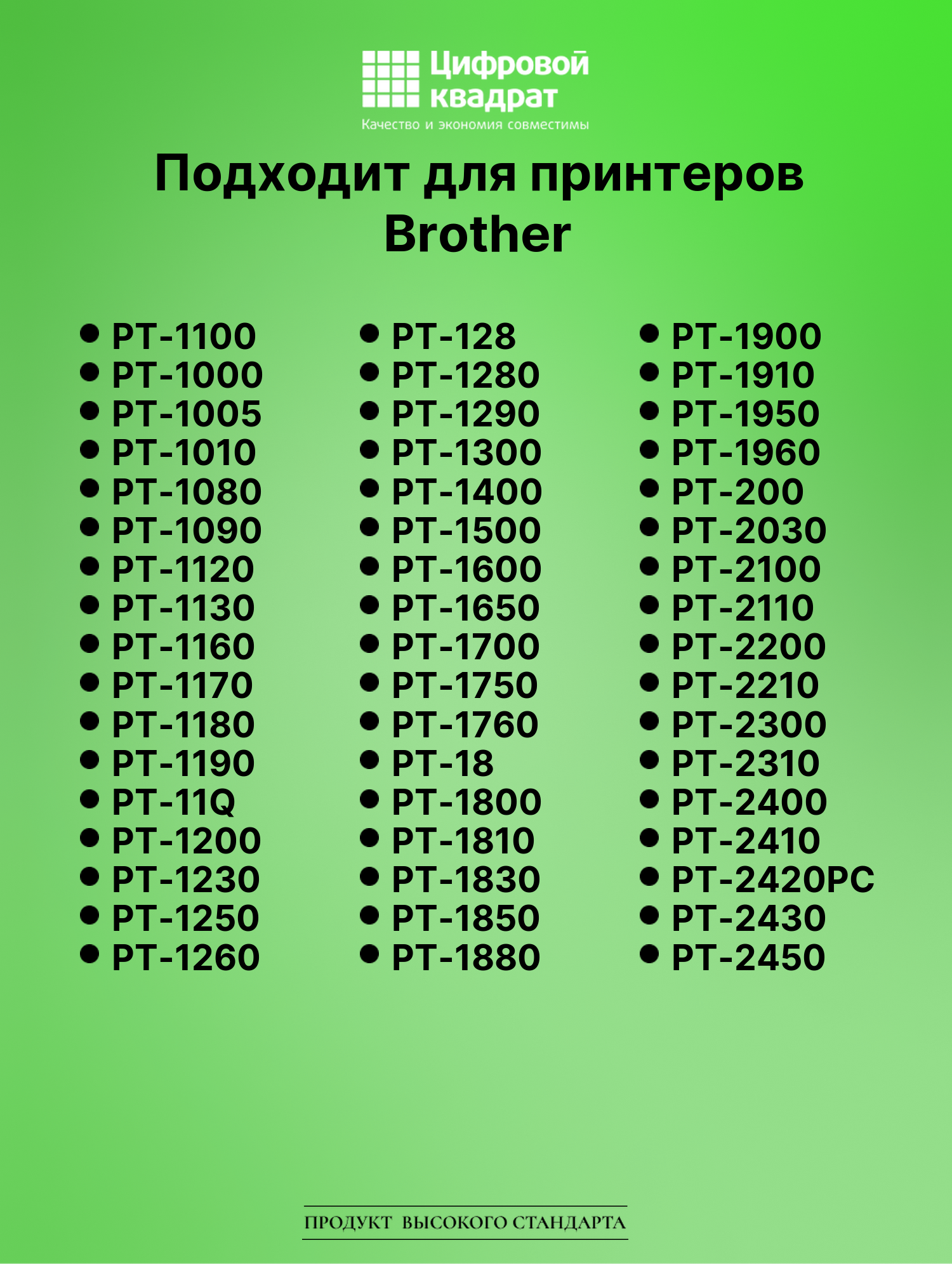 Картридж для Brother PT-1100 (TZe-111), PT-1000, PT-18 2