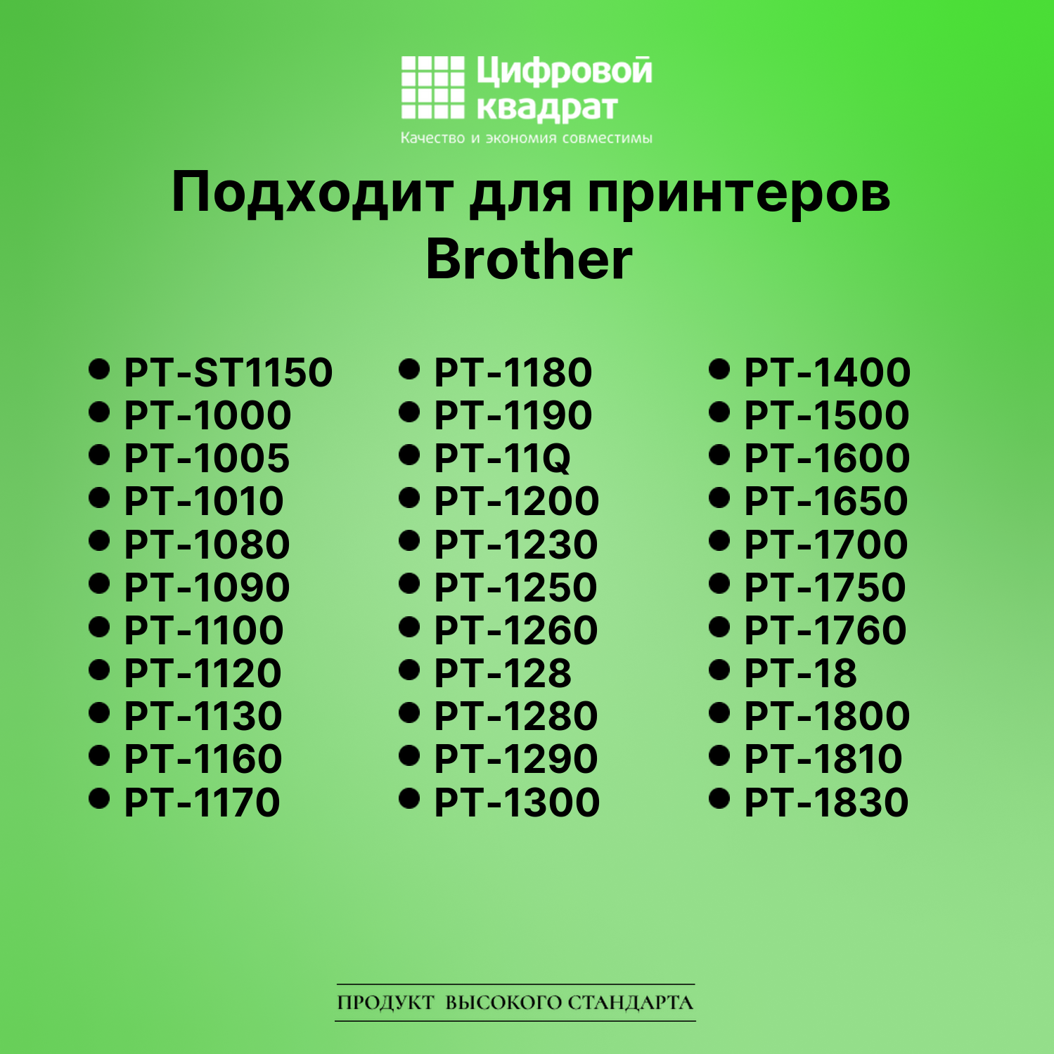 Лента для печати этикеток и наклеек для Brother PT-ST1150 2
