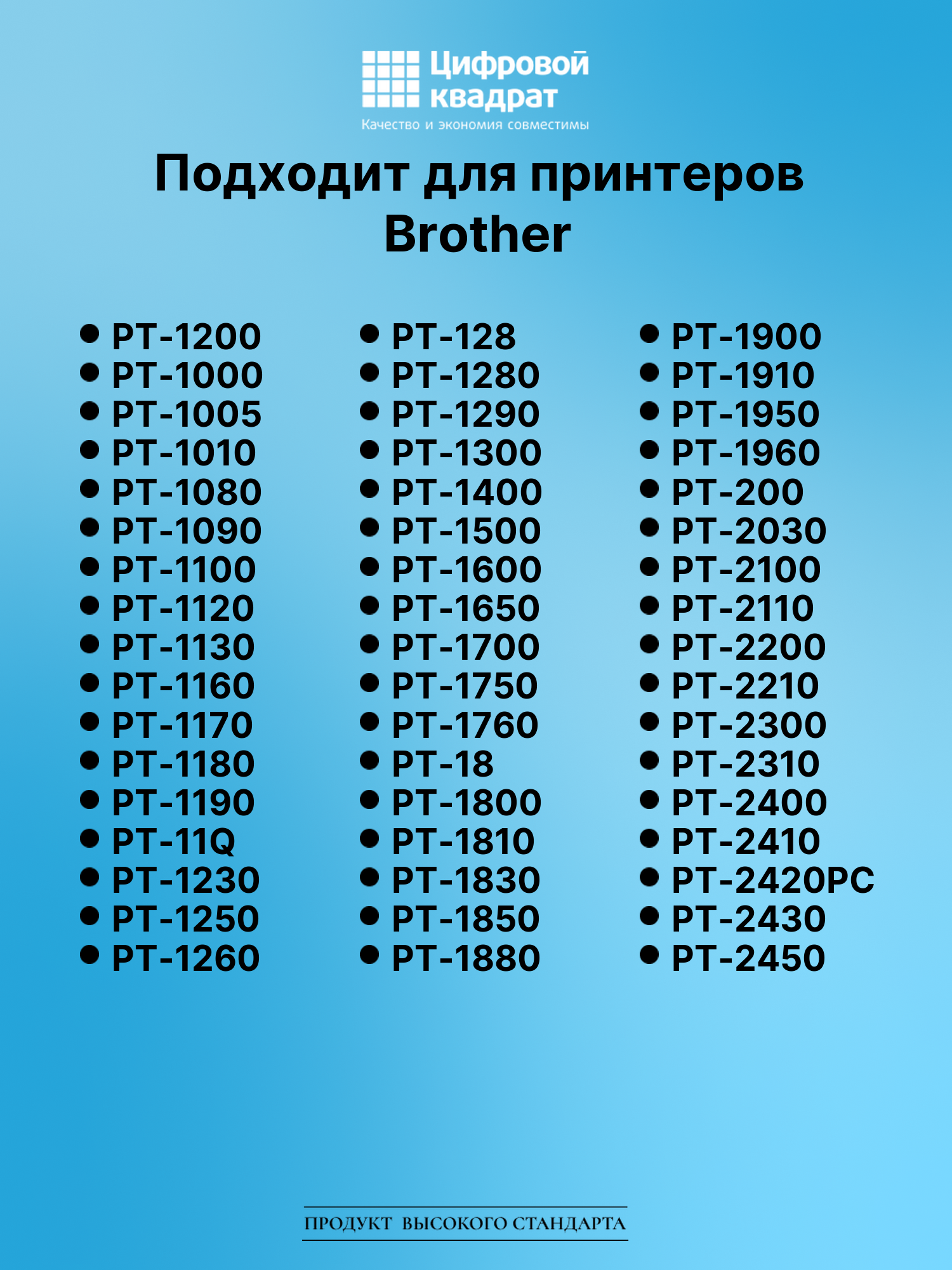 Картридж для Brother PT-1200 (TZe-111), PT-1000, PT-18 2