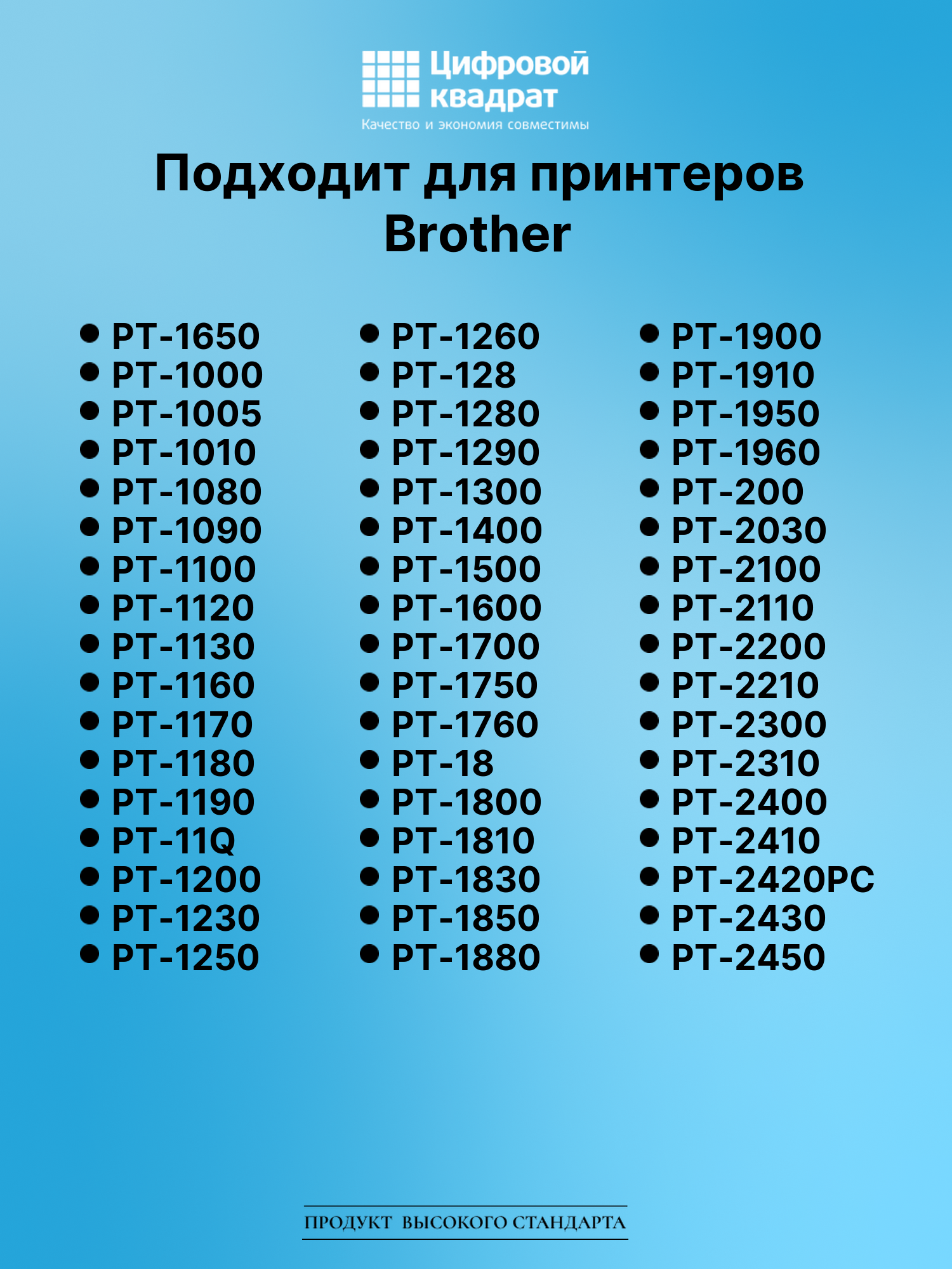 Картридж для Brother PT-1650 (TZe-111), PT-1000, PT-18 2