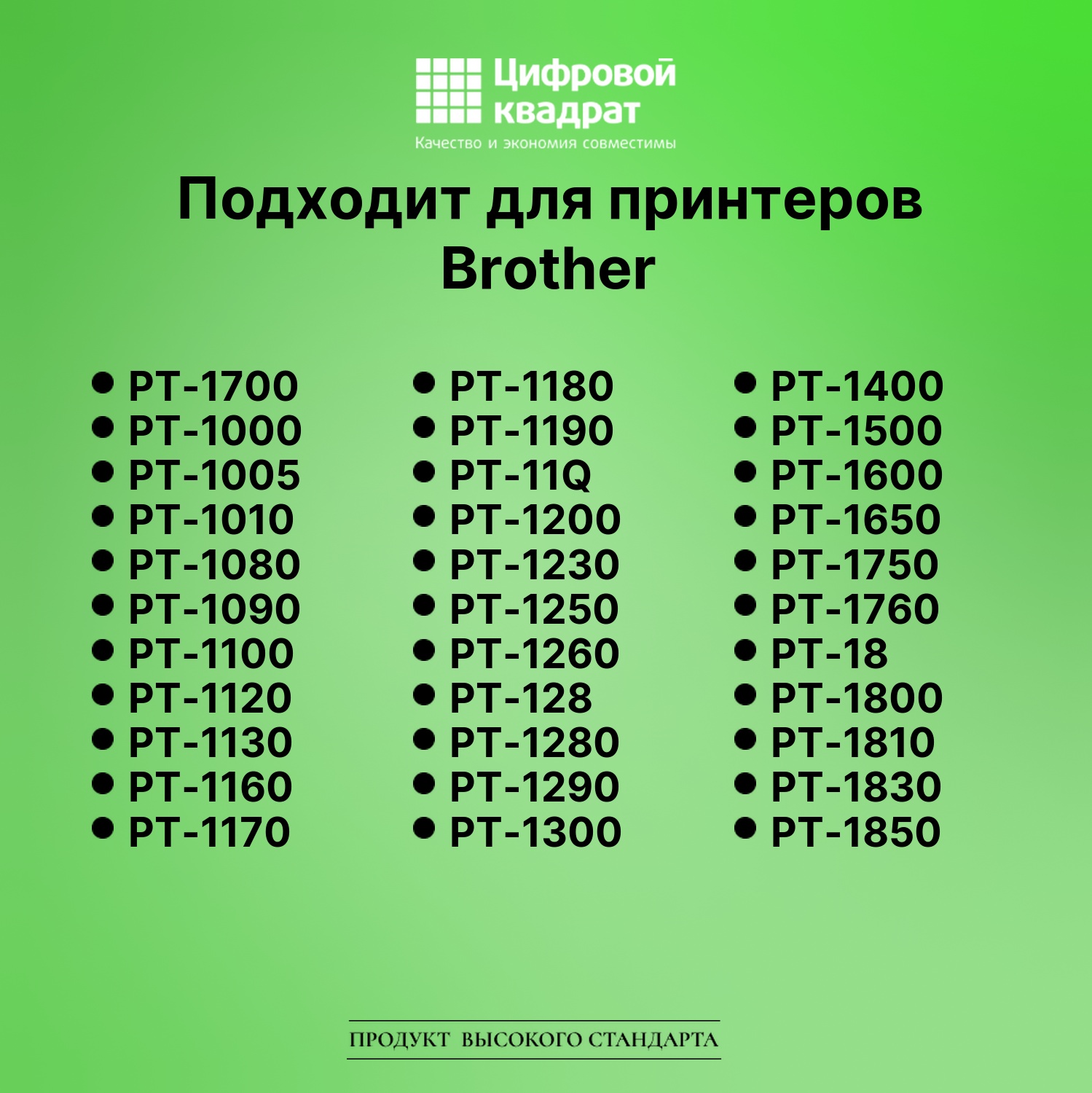 Лента для печати этикеток и наклеек для Brother PT-1700 2
