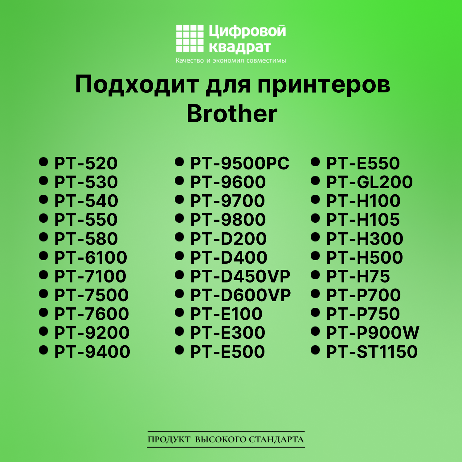 Лента для печати этикеток и наклеек для Brother PT-GL100 4
