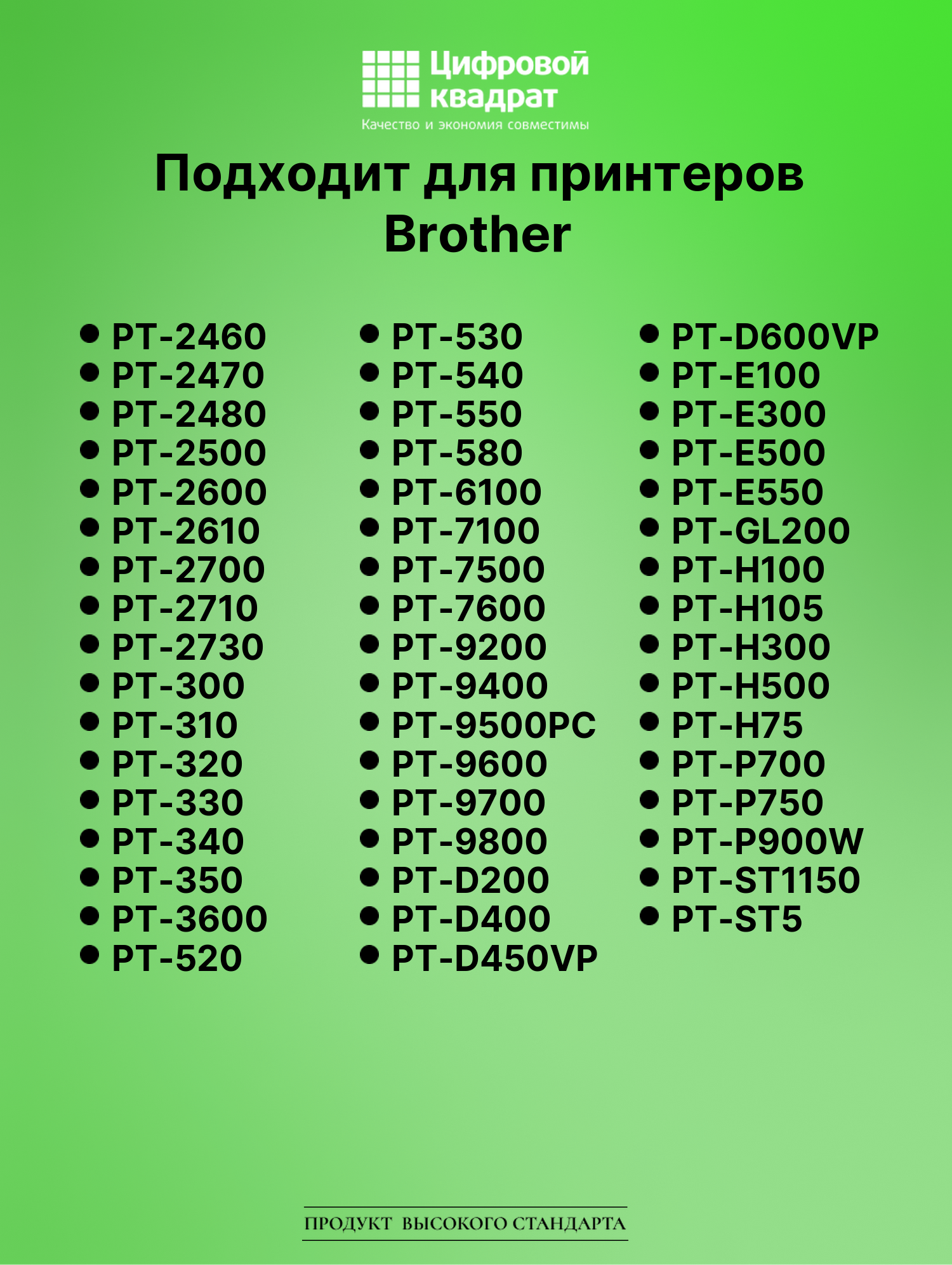 Картридж для Brother PT-GL100 (TZe-111), PT-1000 3