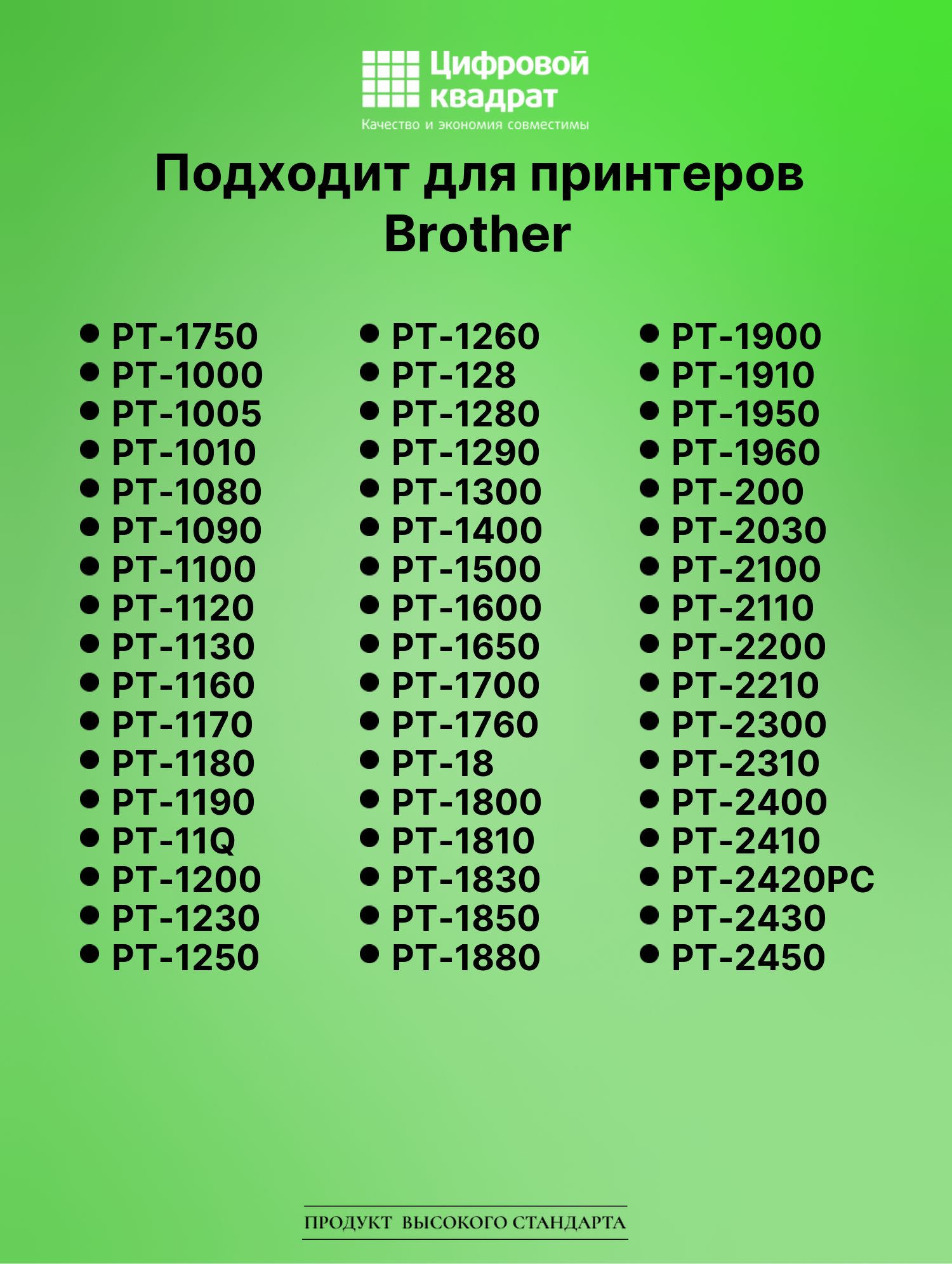 Картридж для Brother PT-1750 (TZe-111), PT-1000, PT-18 2