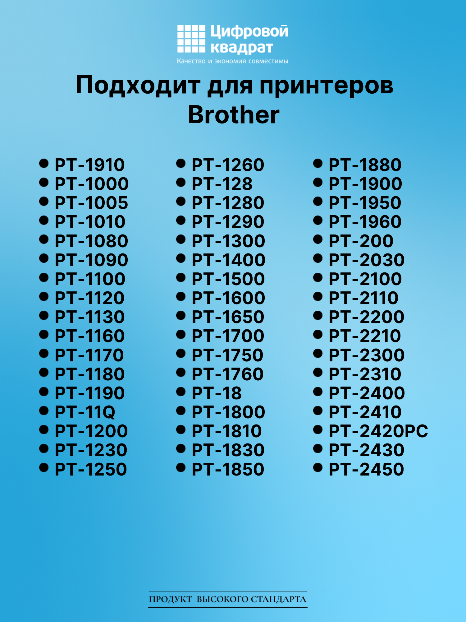 Картридж для Brother PT-1910 (TZe-111), PT-1000, PT-18 2