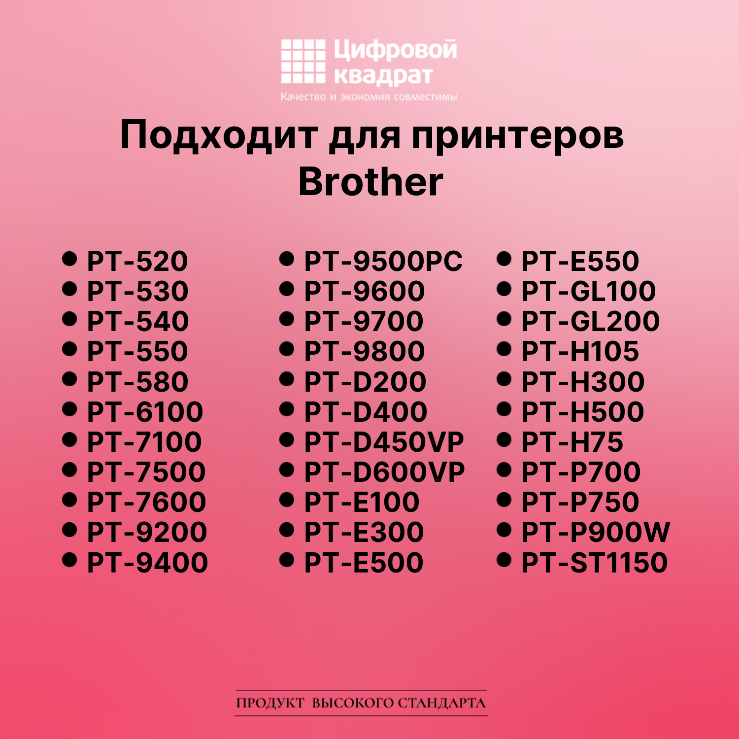 Лента для печати этикеток и наклеек для Brother PT-H100 4