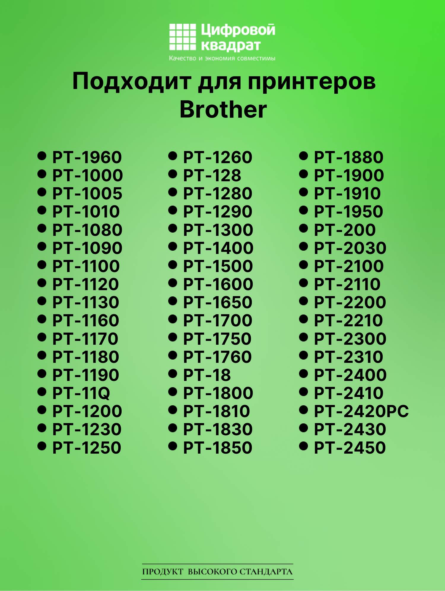 Картридж для Brother PT-1960 (TZe-111), PT-1000, PT-18 2