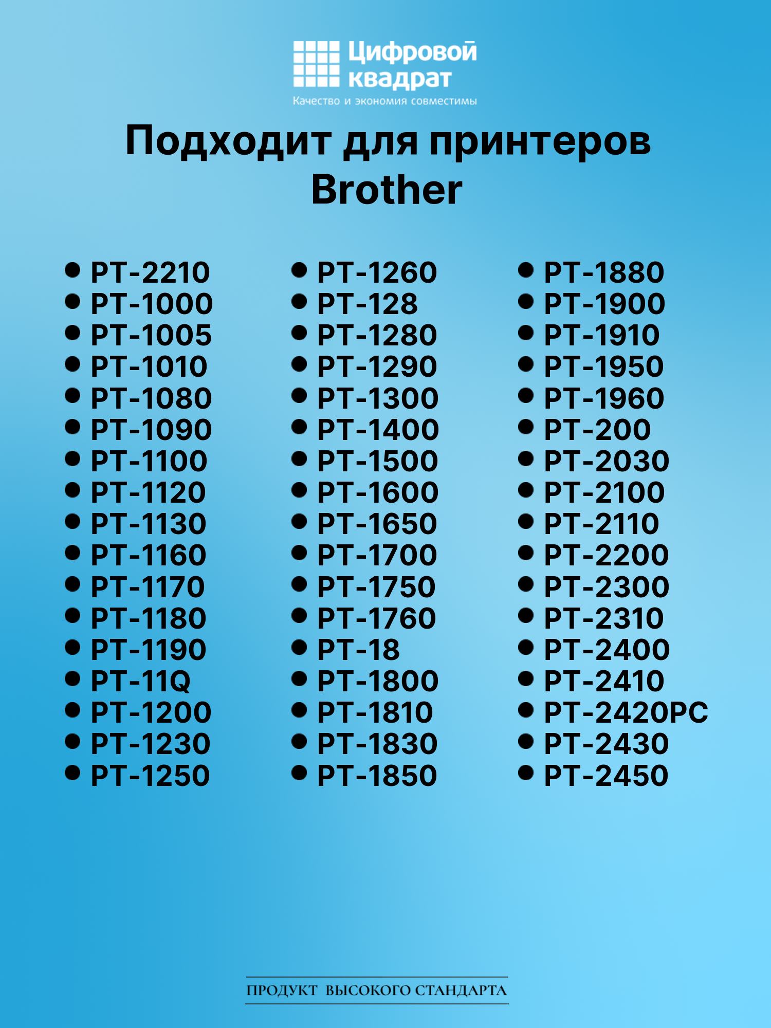 Картридж для Brother PT-2210 (TZe-111), PT-1000, PT-18 2