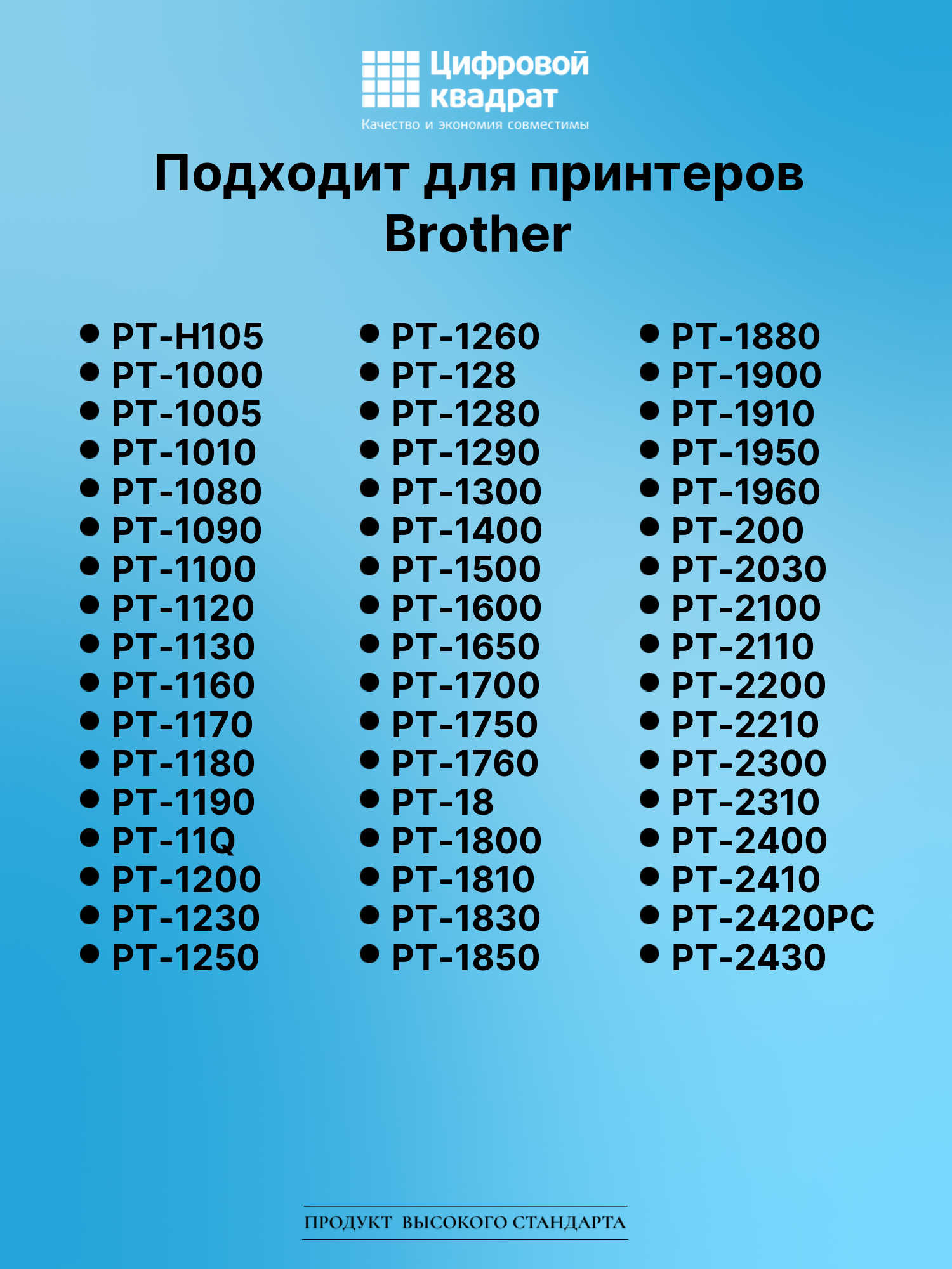 Картридж для Brother PT-H105 (TZe-111), PT-1000, PT-18 2