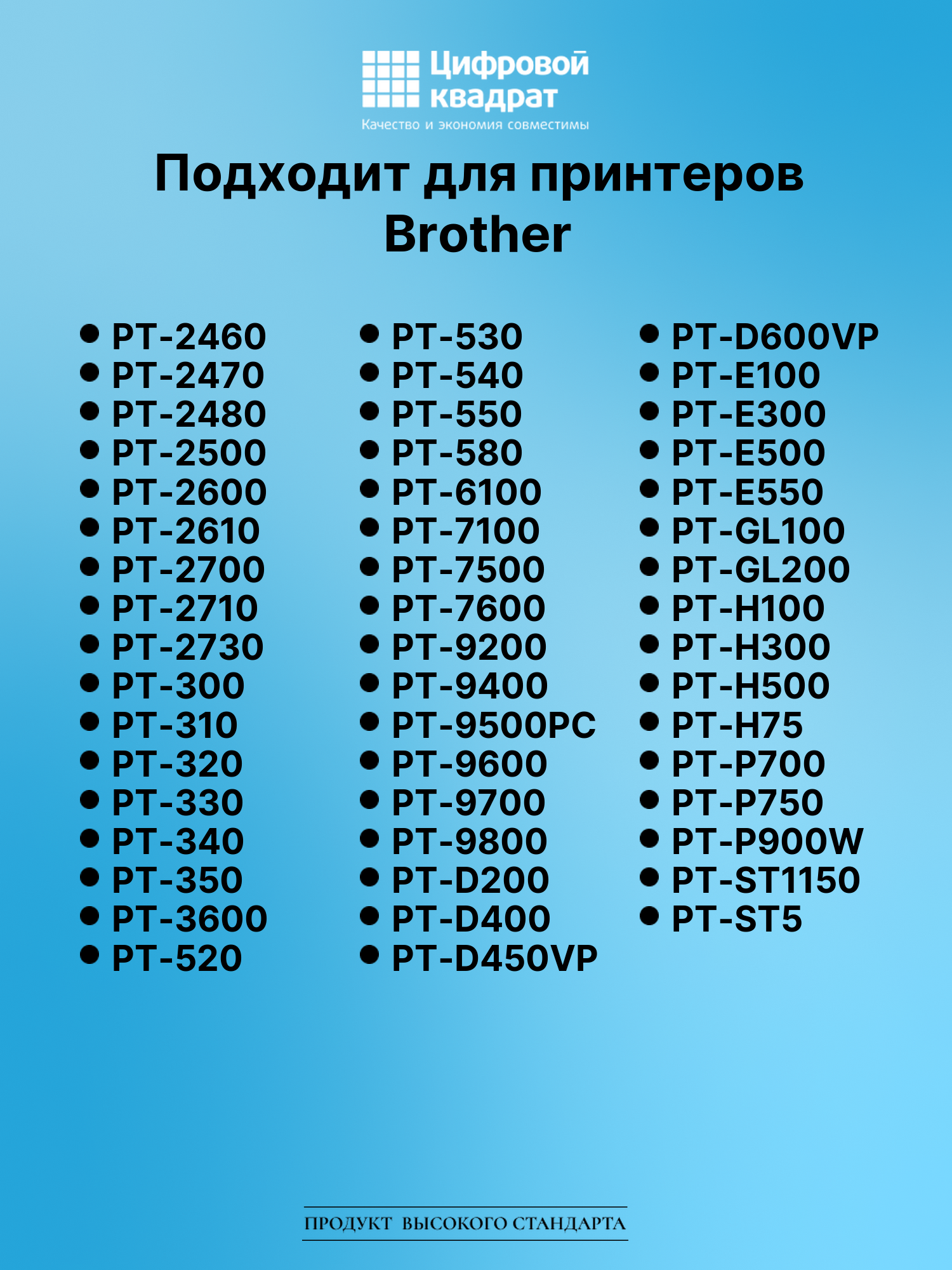 Картридж для Brother PT-H105 (TZe-111), PT-1000, PT-18 3