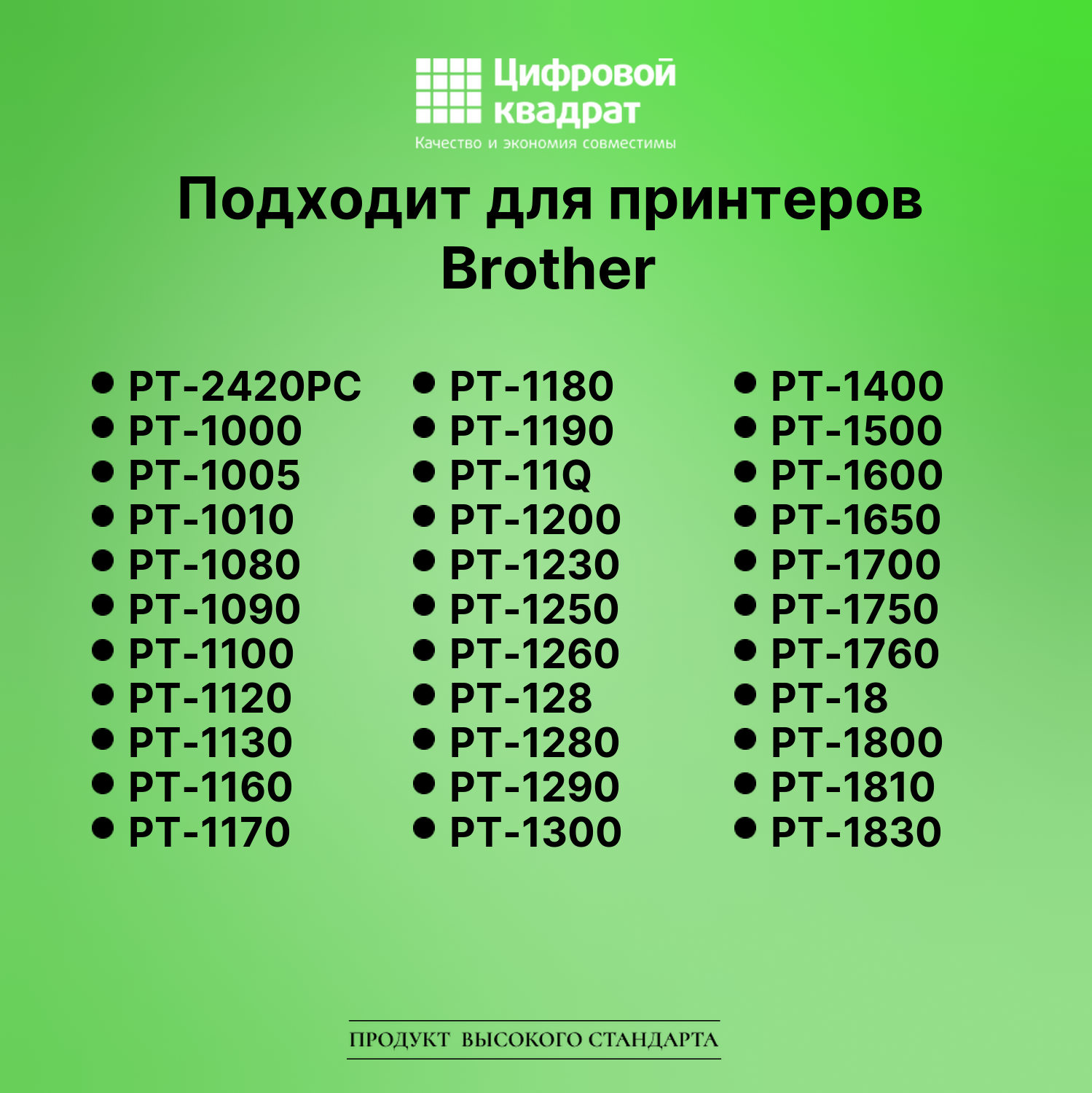 Лента для печати этикеток и наклеек для Brother PT-2420 2