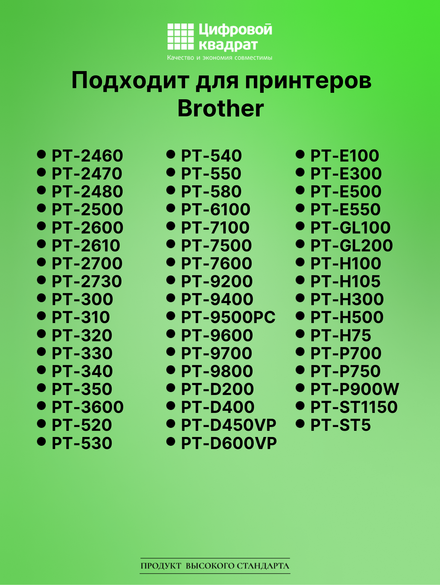 Картридж для Brother PT-2710 (TZe-111), PT-1000, PT-18 3