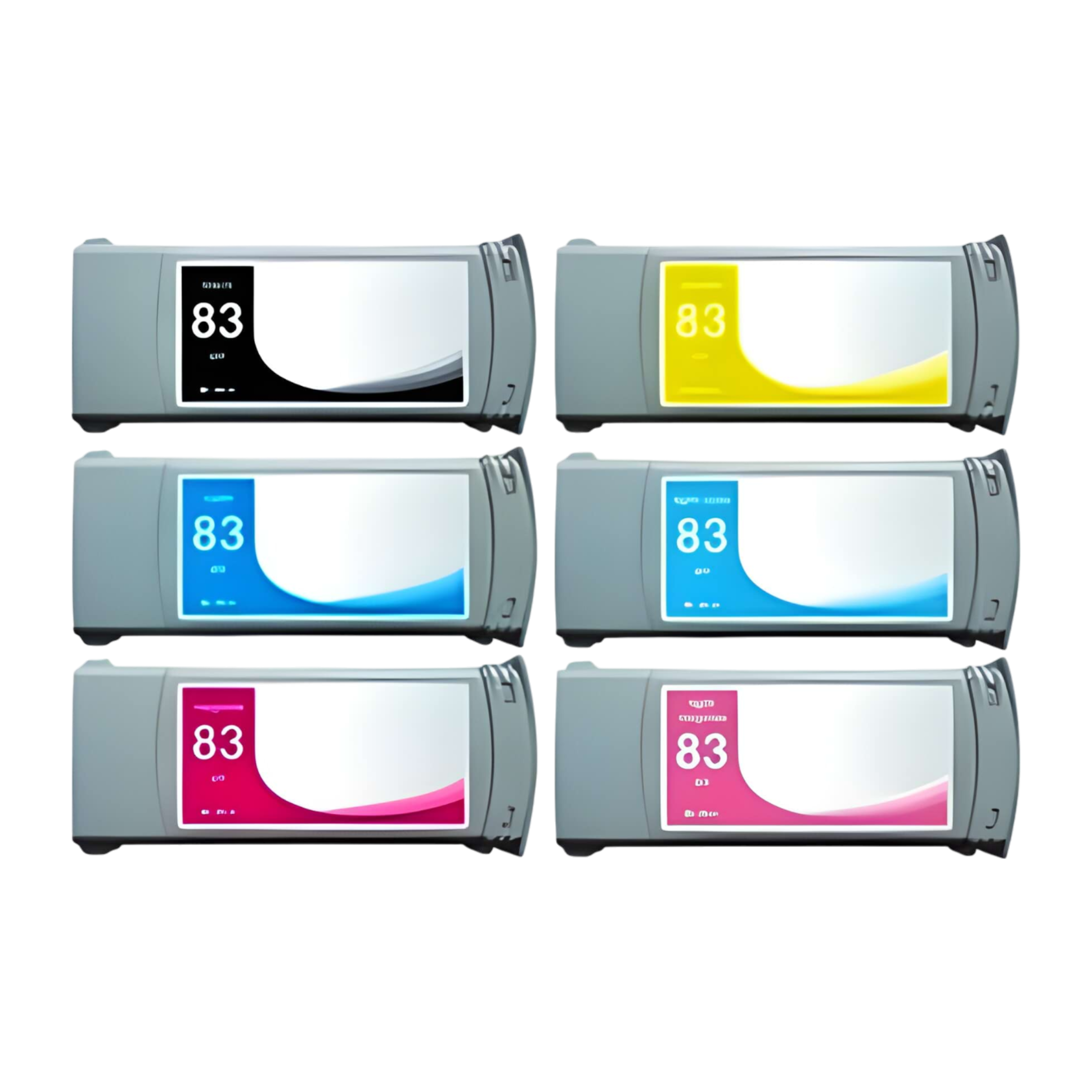 Набор картриджей C4940A-C4945A HP №83 совместимый 1