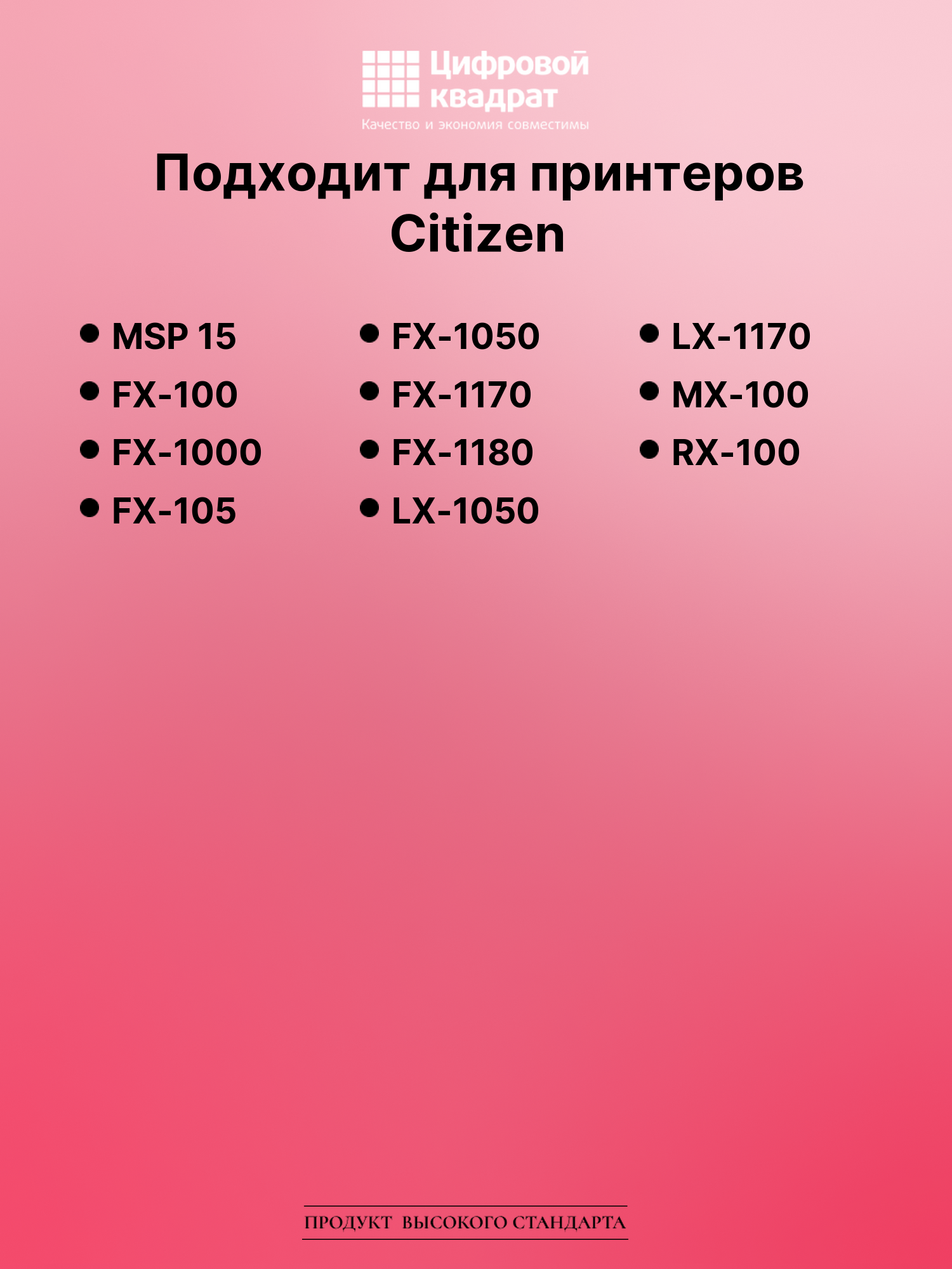 Картридж для Citizen MSP 15 (S015020), FX-100, FX-105 2