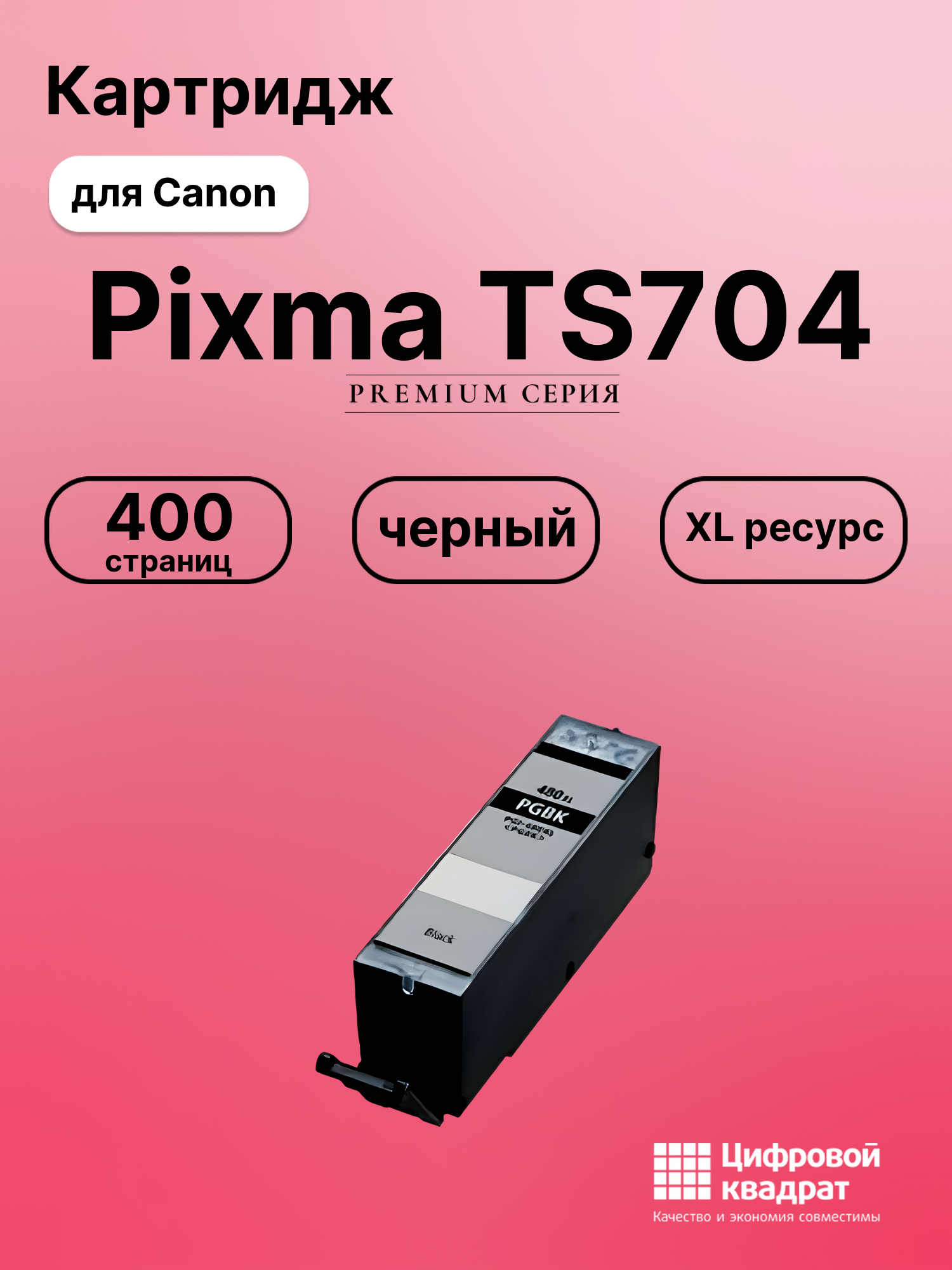 Картридж для Canon Pixma TS704 (PGI-480XLBK),
