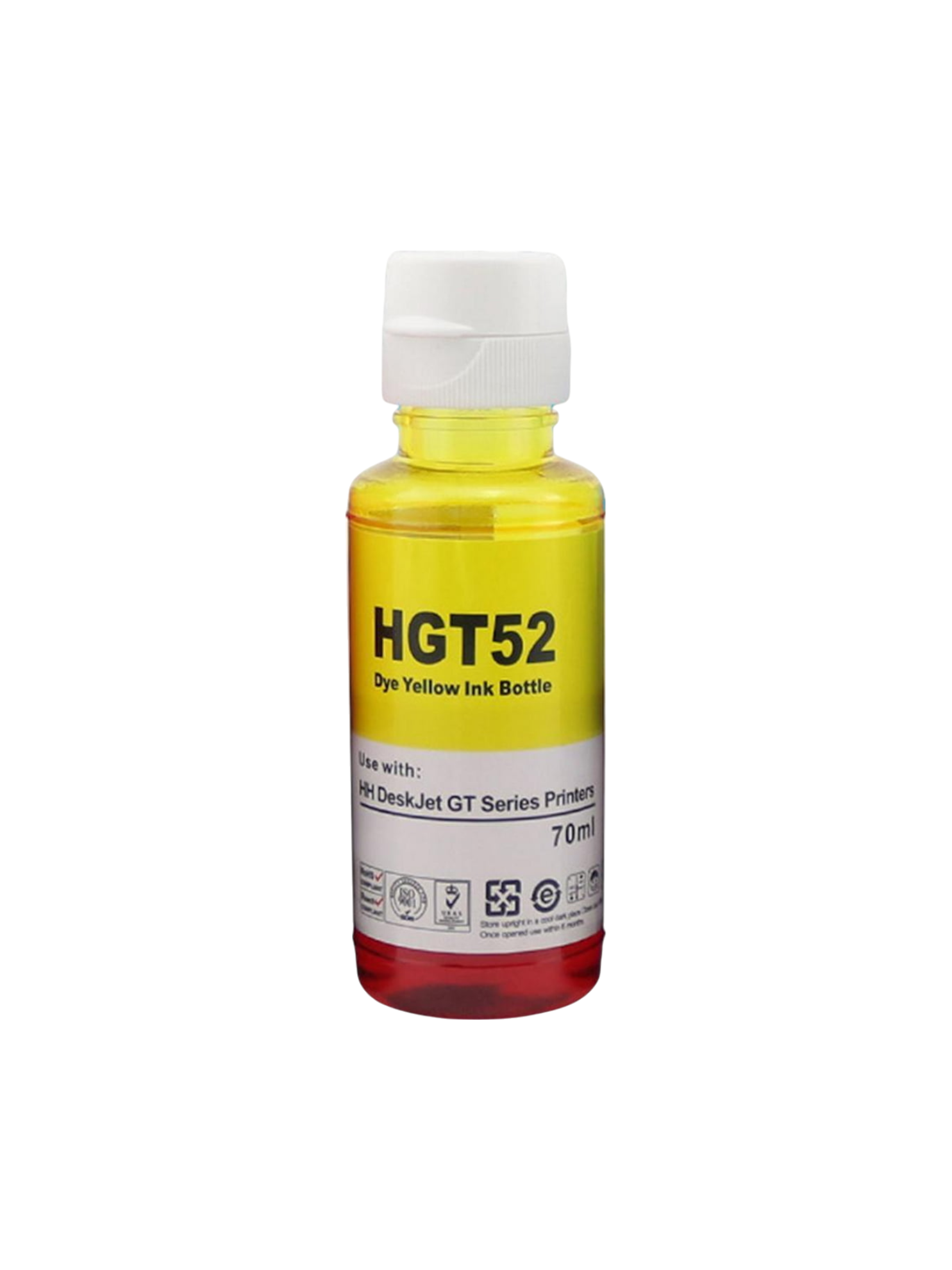 Чернила GT52 для HP InkTank 415, InkTank 419 желтый 1