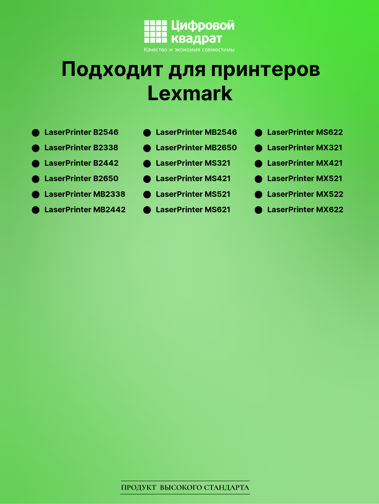Картридж для Lexmark LaserPrinter B2546, LP B2650 2