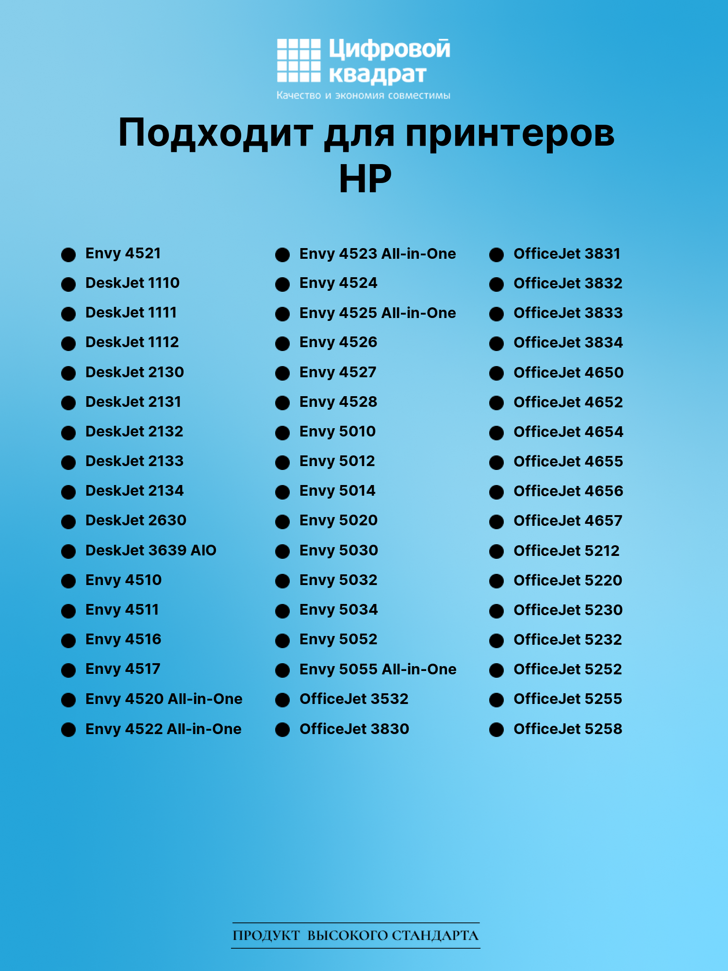 Картридж для HP Envy 4521 восстановленный 2