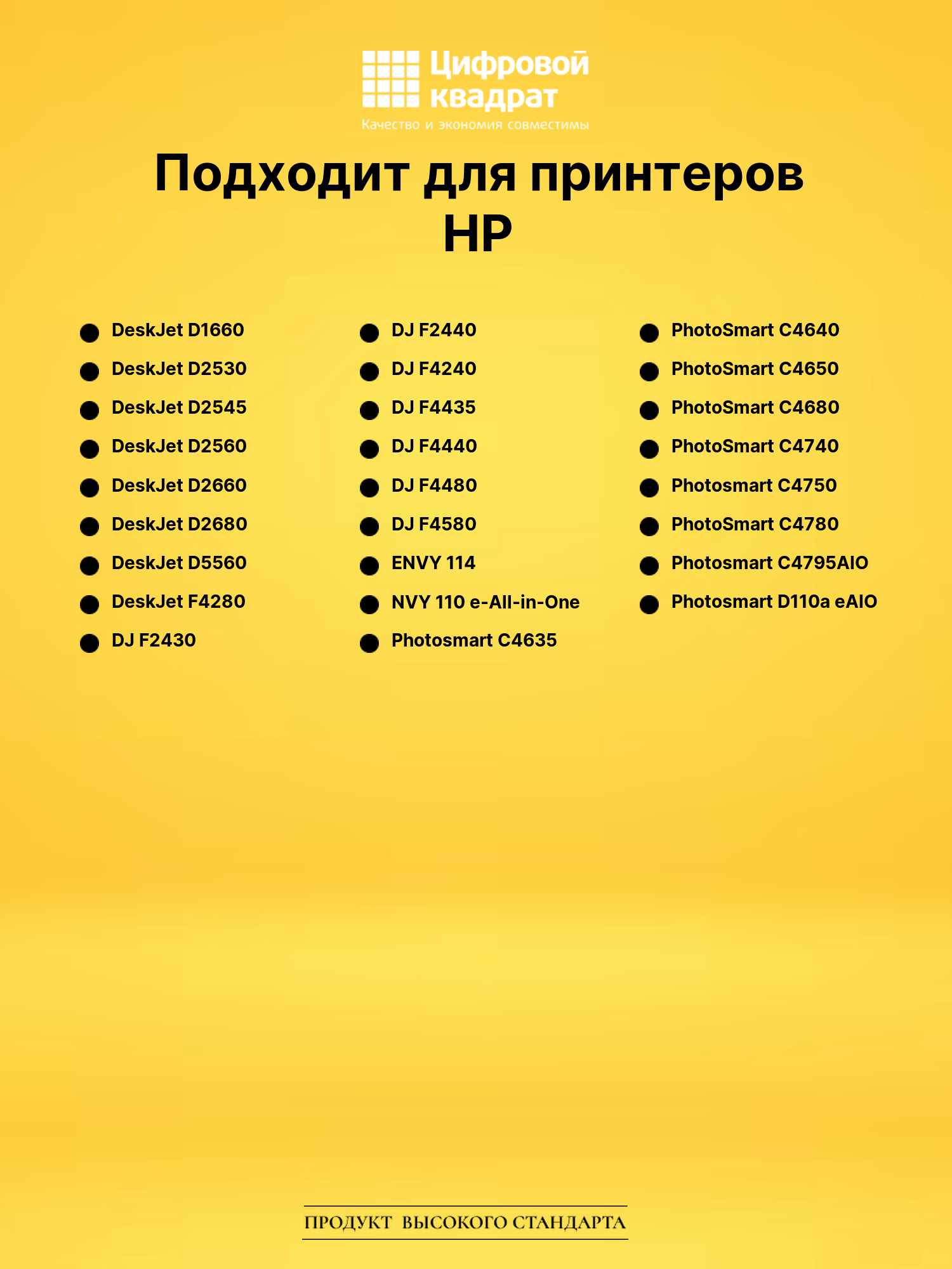 Набор картриджей CC640HE-CC643HE HP восстановленный 2