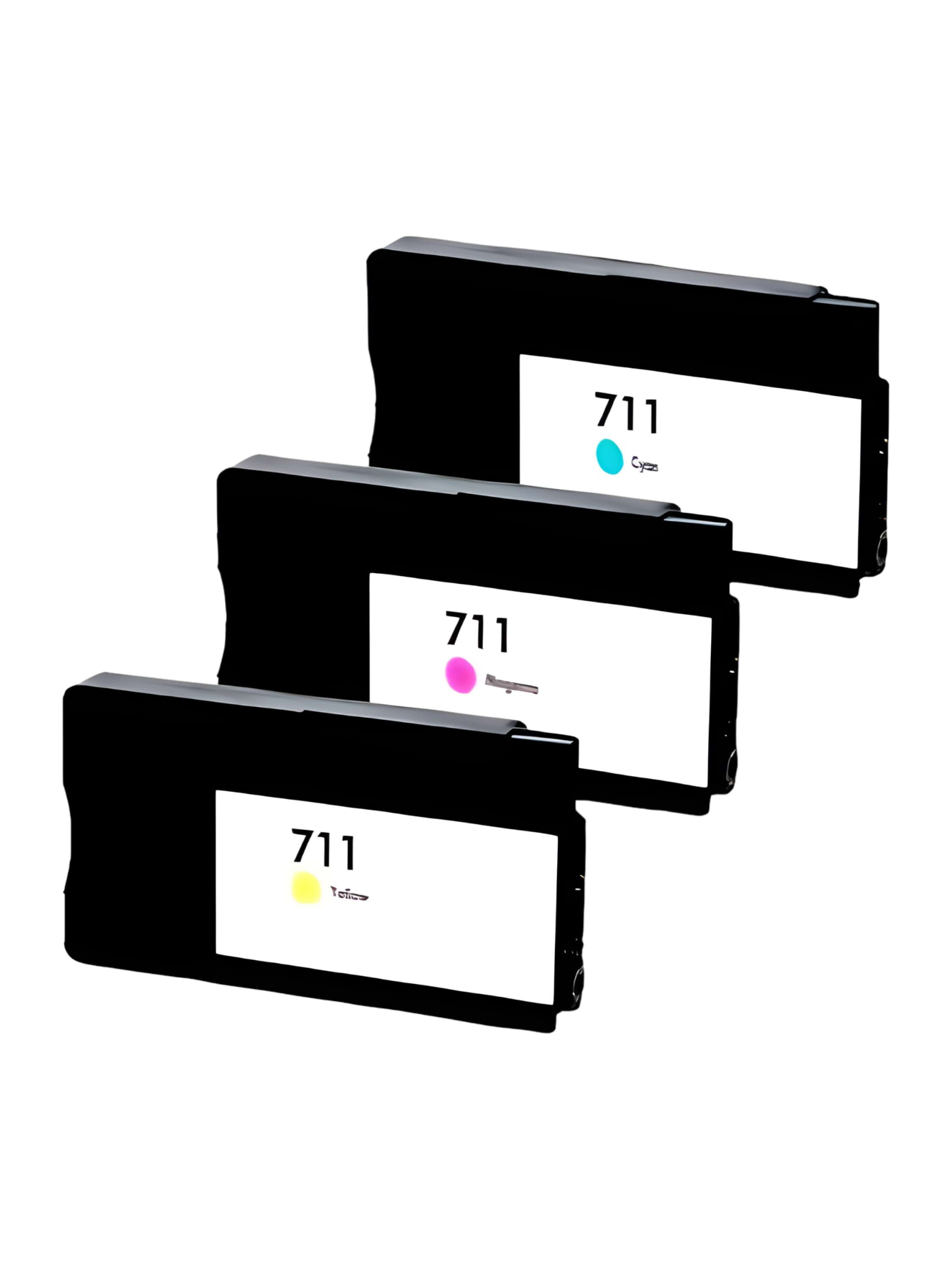 Картриджи №711 CMY для HP DJ T120, DJ T125, DJ T130 1