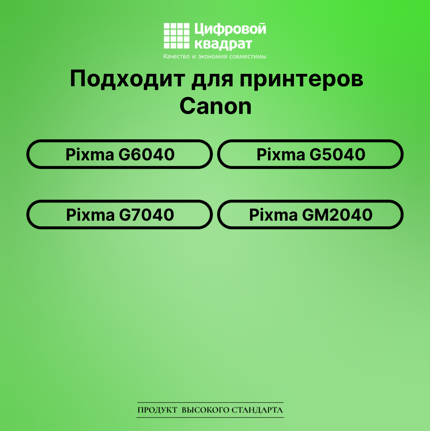 Чернила для Canon PIXMA G6040 совместимые 2