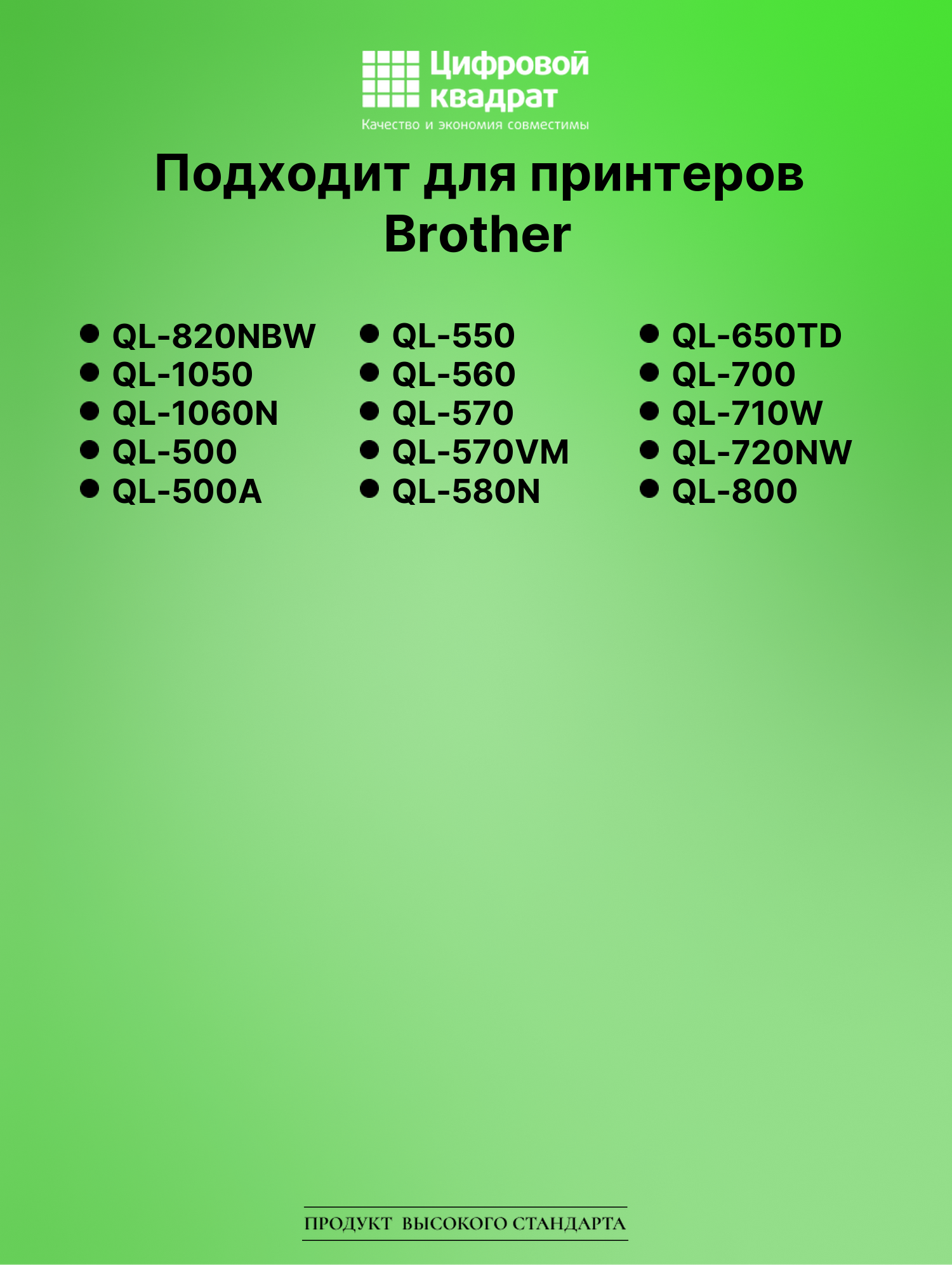 Картридж для Brother QL-820NBW (DK-11201), QL-1050 2