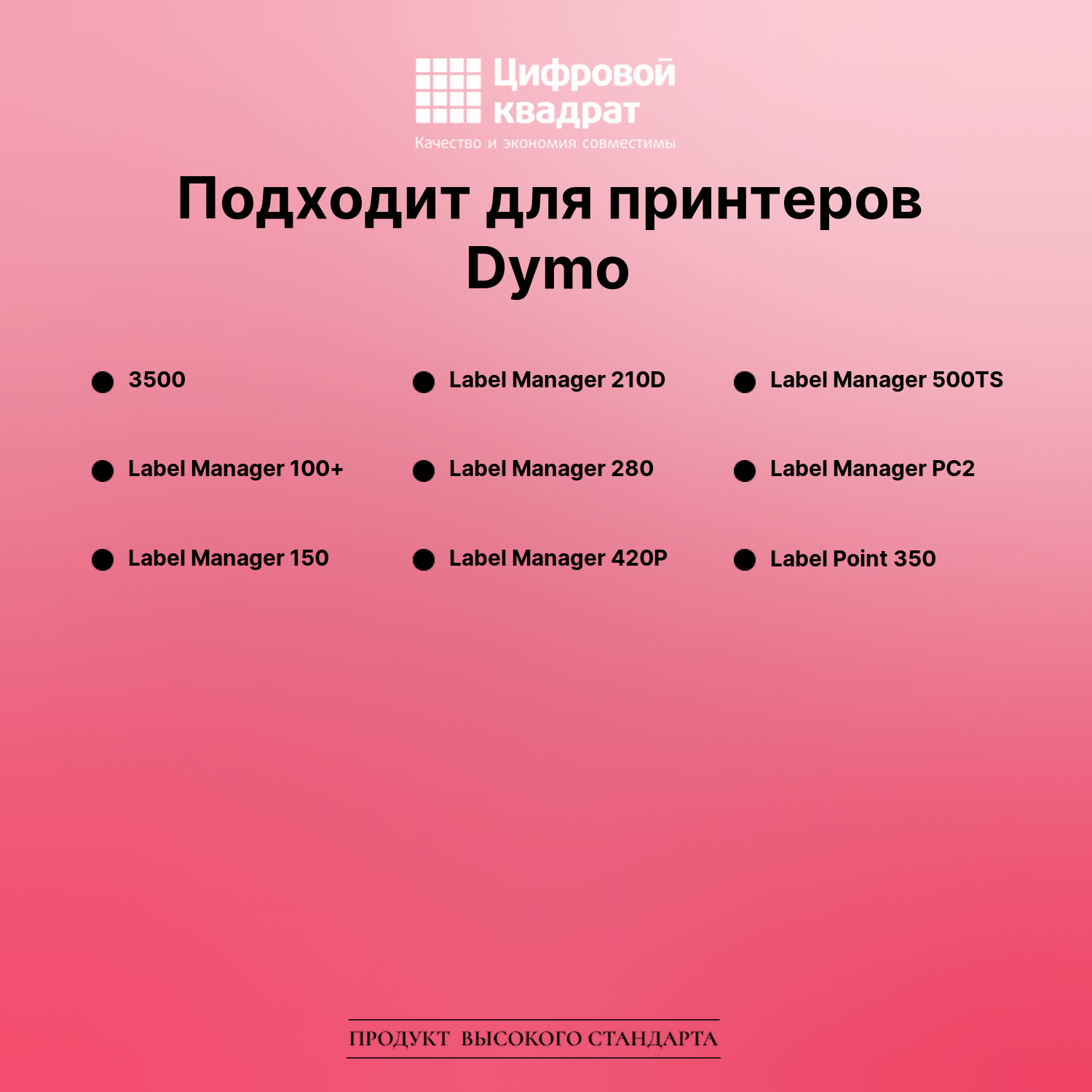 Лента для печати этикеток и наклеек для Dymo Label Manager 3500 2
