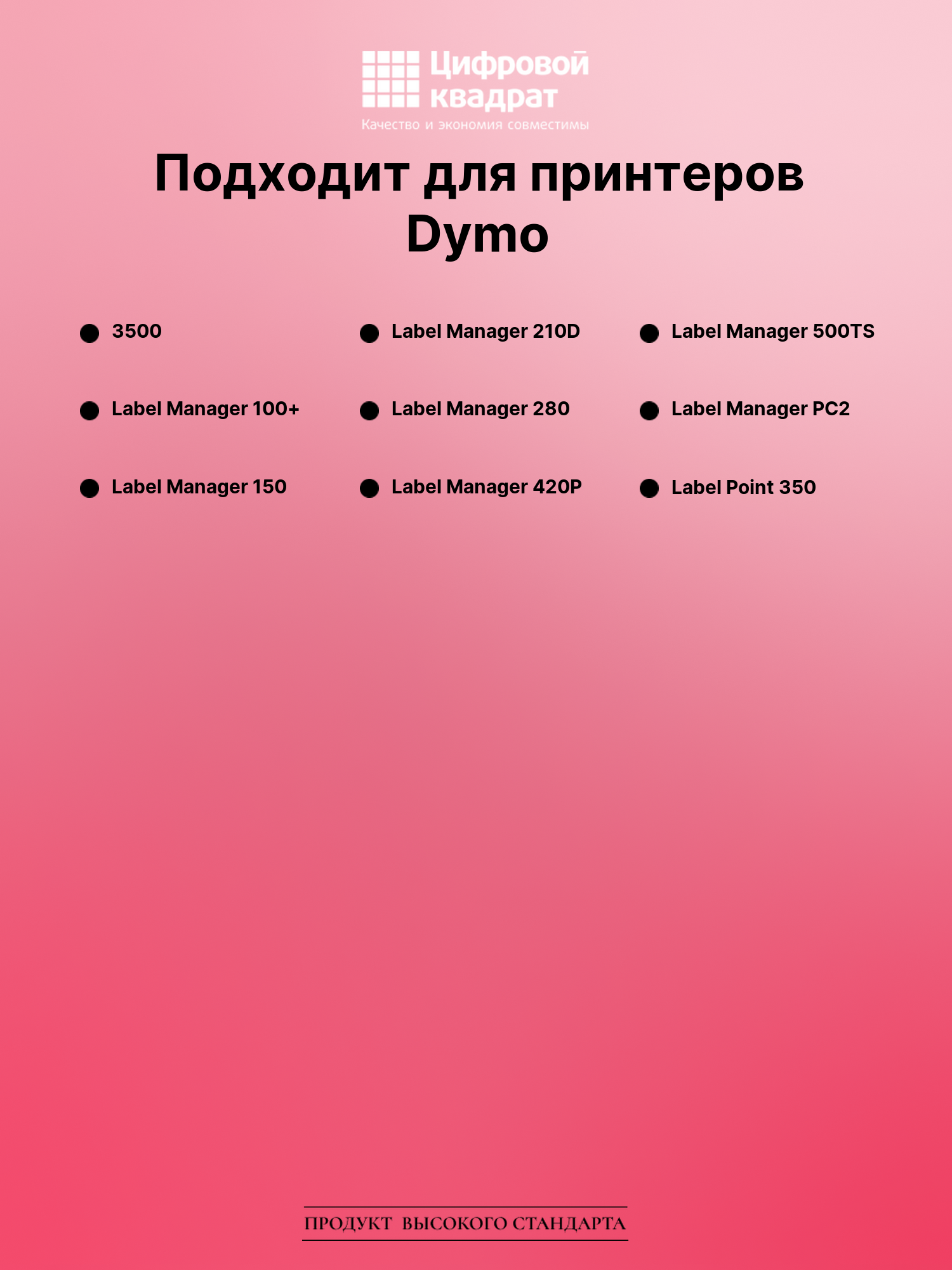 Лента для печати этикеток и наклеек для Dymo Label Manager 3500 2