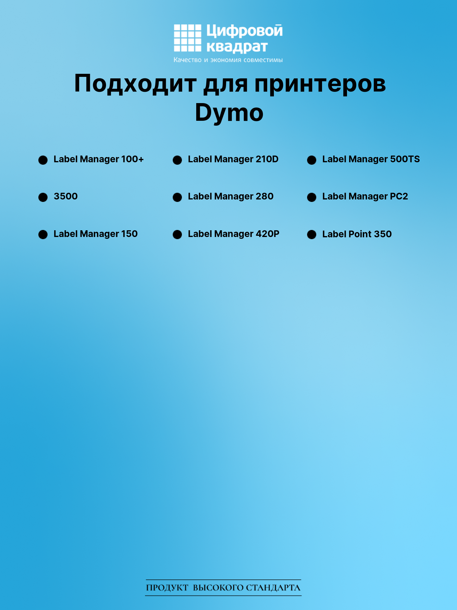 Лента для печати этикеток и наклеек для Dymo Label Manager 100+ 2