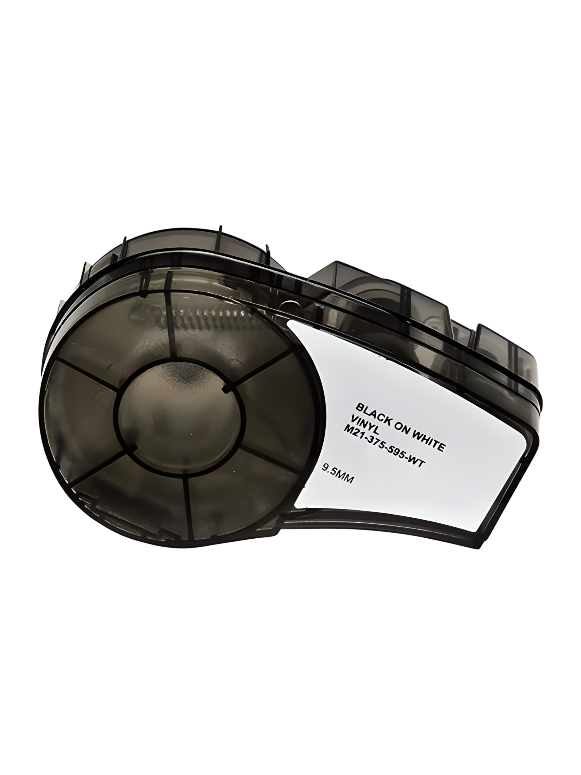 Картридж M21-375595WT с термотрансферной виниловой лентой Brady черный на белом 1