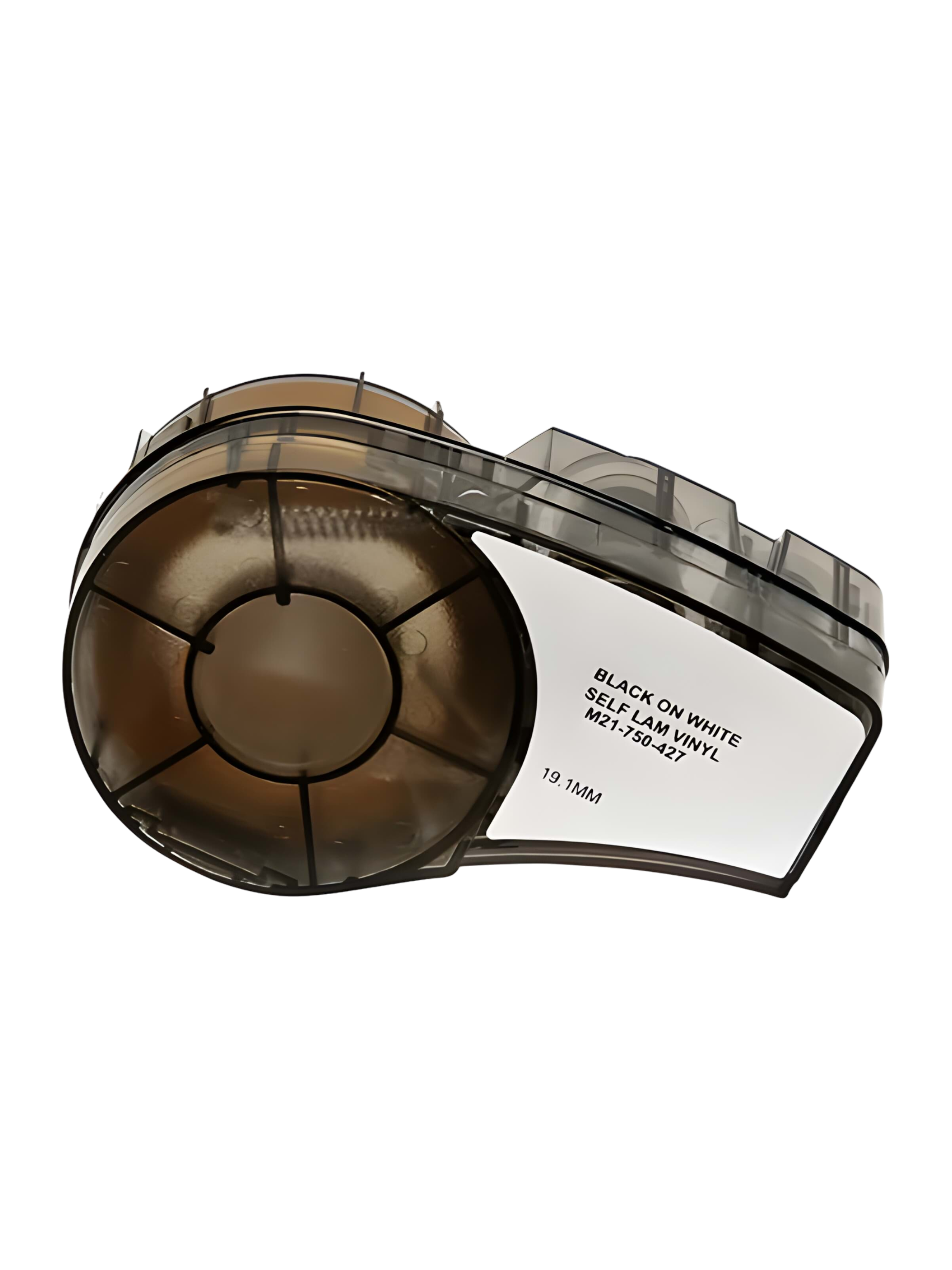 Картридж M21-750427 с термотрансферной самоламинирующейся виниловой лентой Brady черный на белом 1